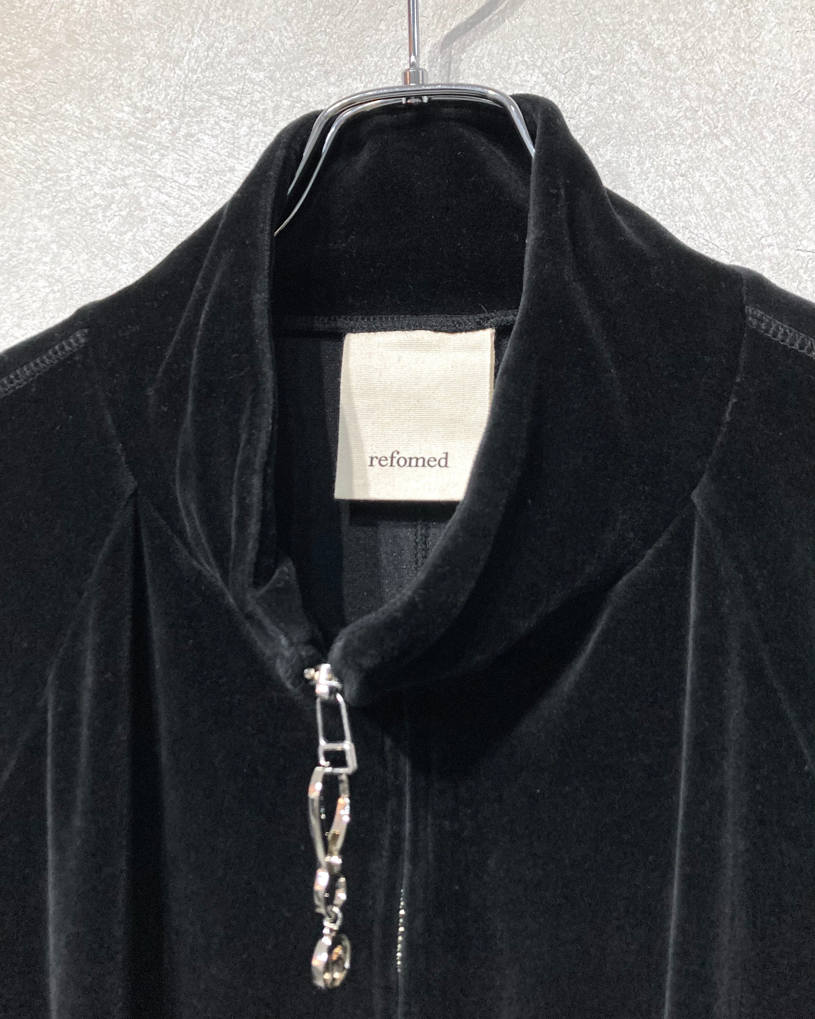 REFOMED / 10WASH VELOUR JACKET - Black