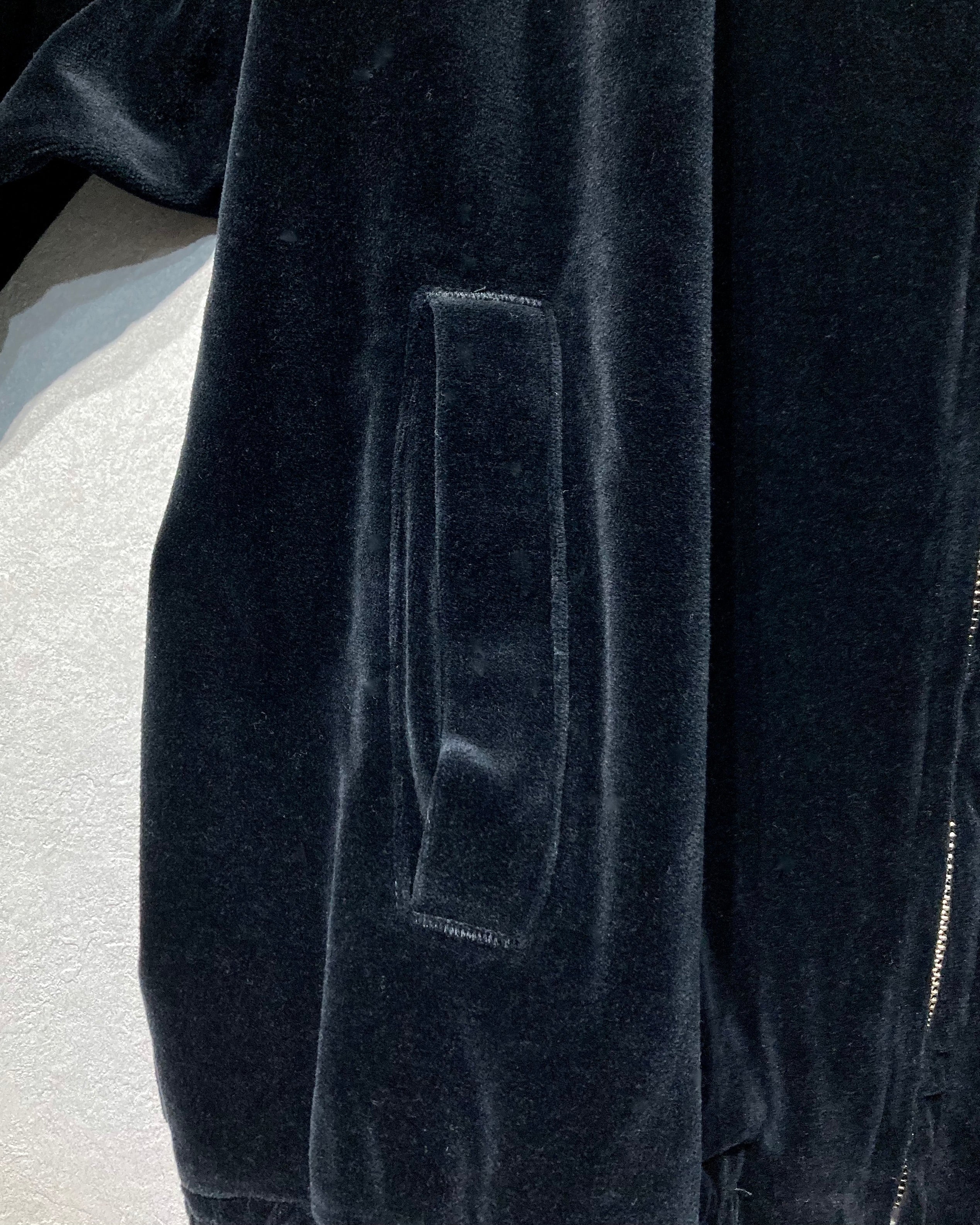 REFOMED / 10WASH VELOUR JACKET - Black