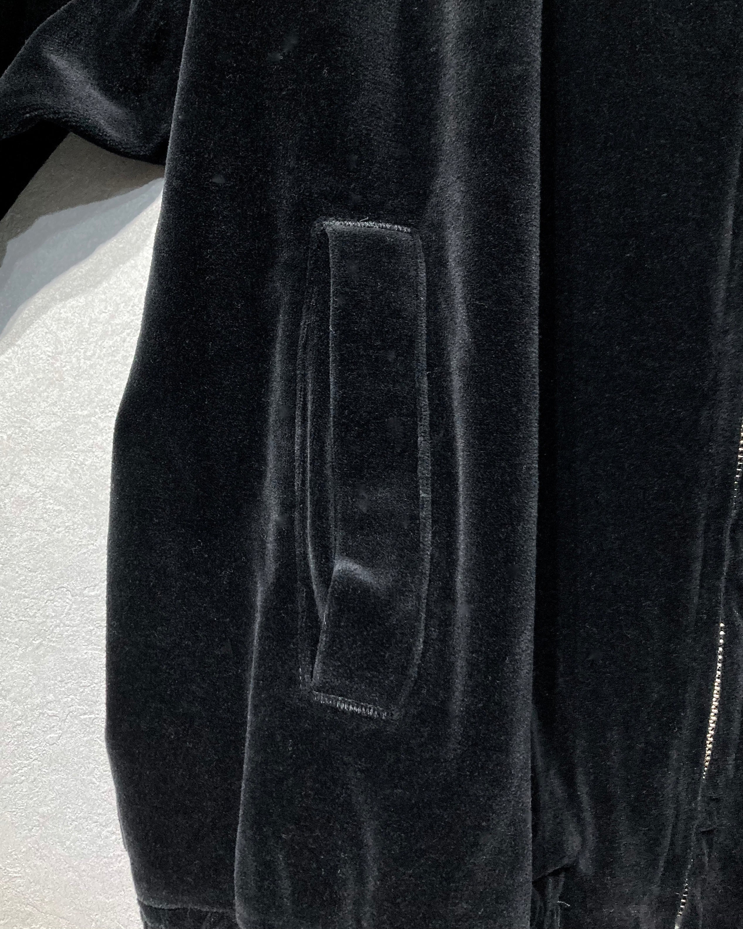 REFOMED / 10WASH VELOUR JACKET - Black