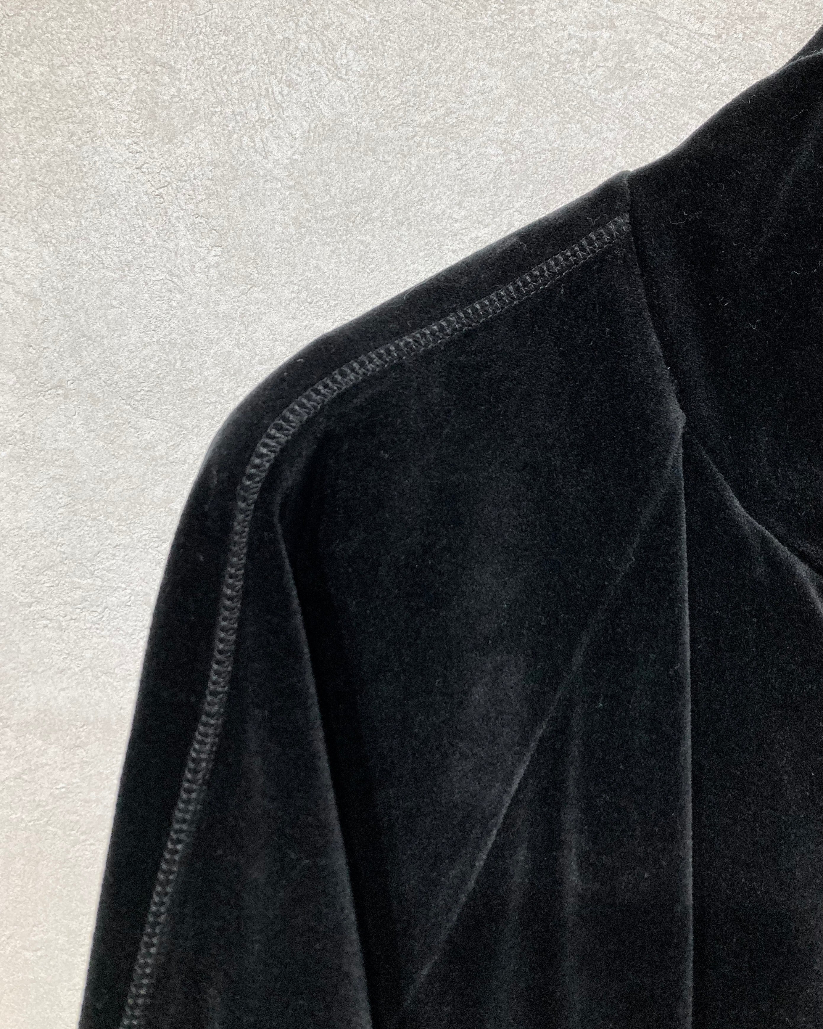 REFOMED / 10WASH VELOUR JACKET - Black