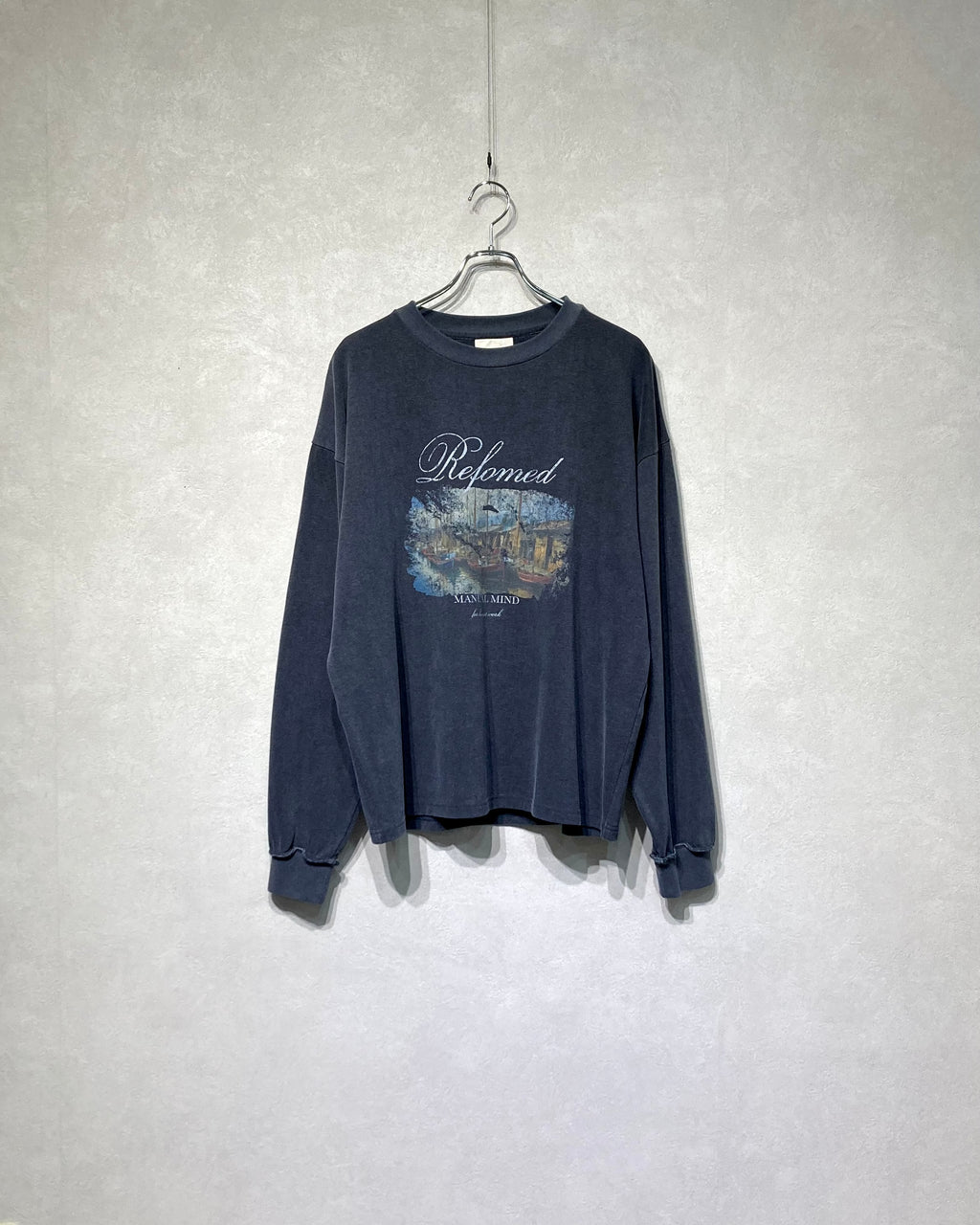 REFOMED / MANUAL MIND L/S TEE - Charcoal
