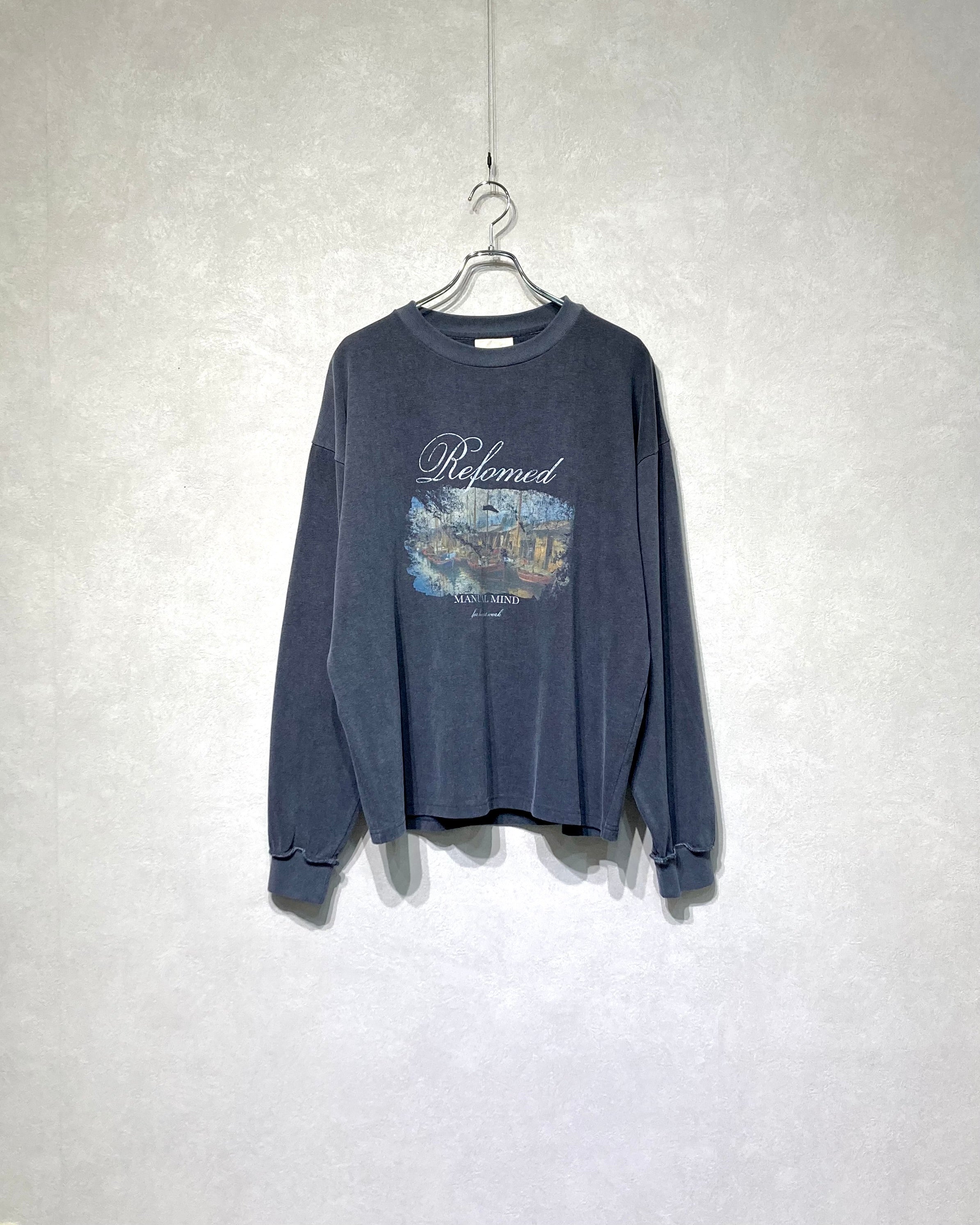 REFOMED / MANUAL MIND L/S TEE - Charcoal