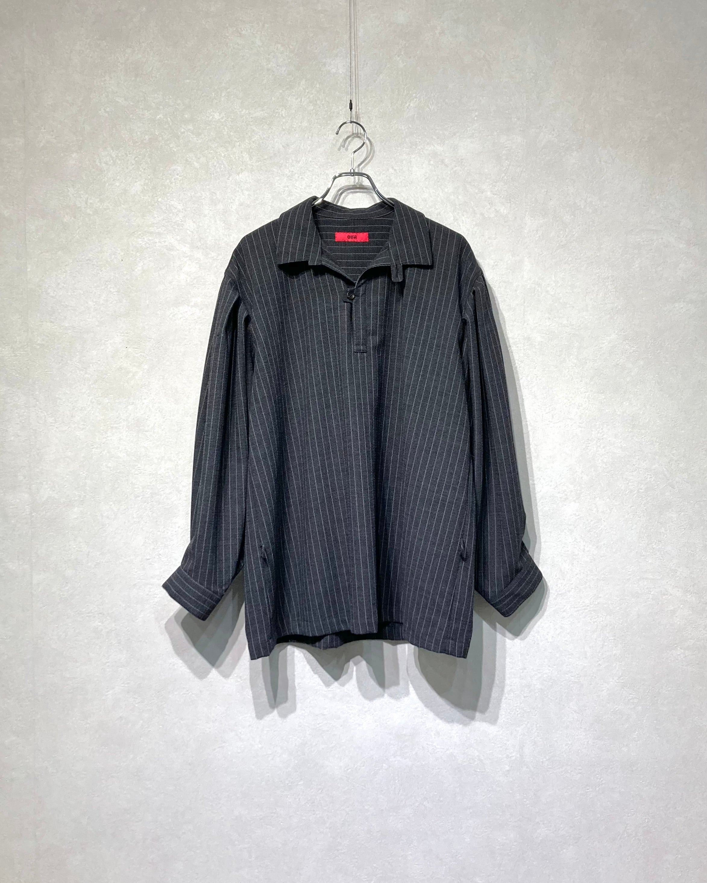 OIRA / PULLOVER SHIRT WOOL STRIPE