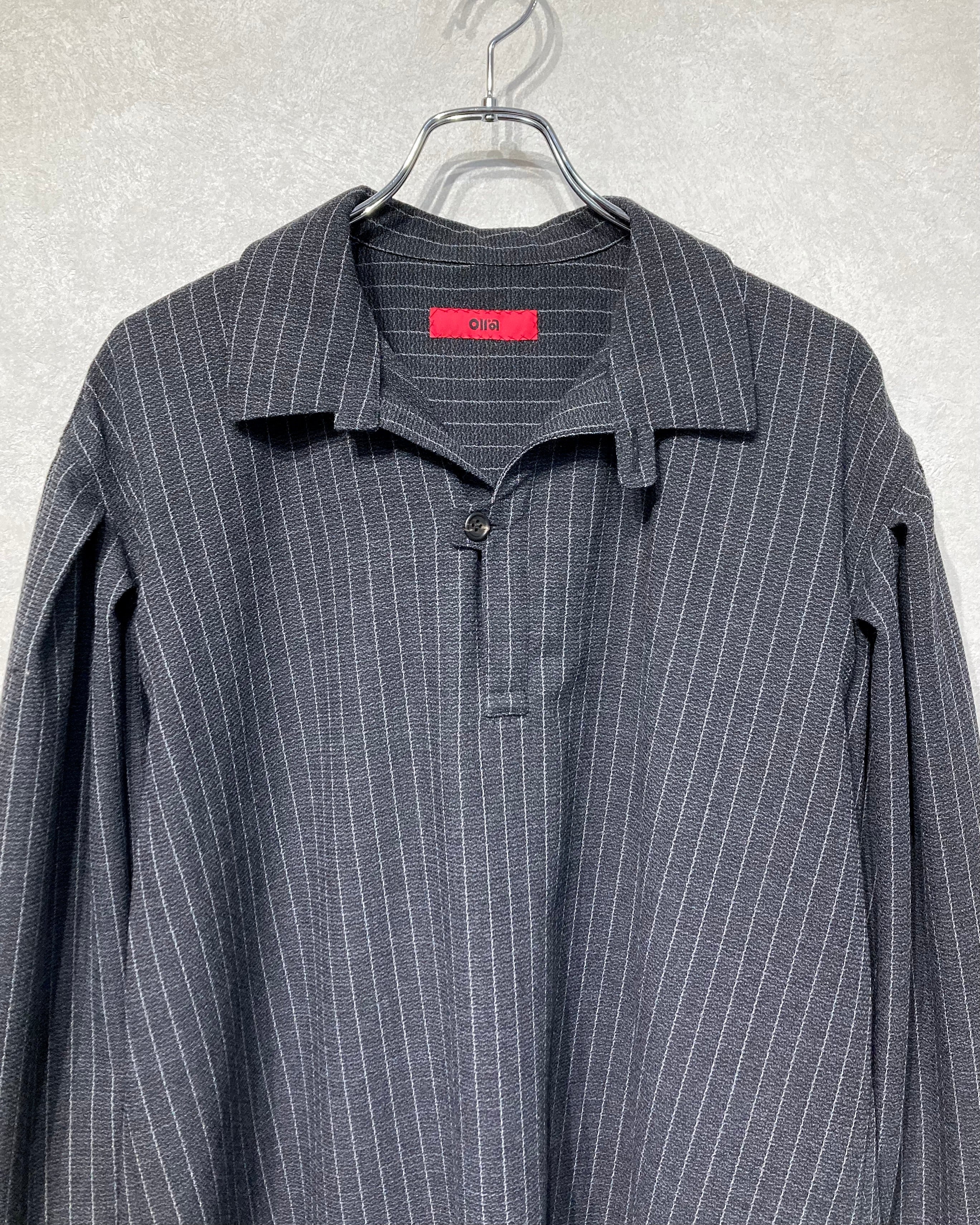 OIRA / PULLOVER SHIRT WOOL STRIPE