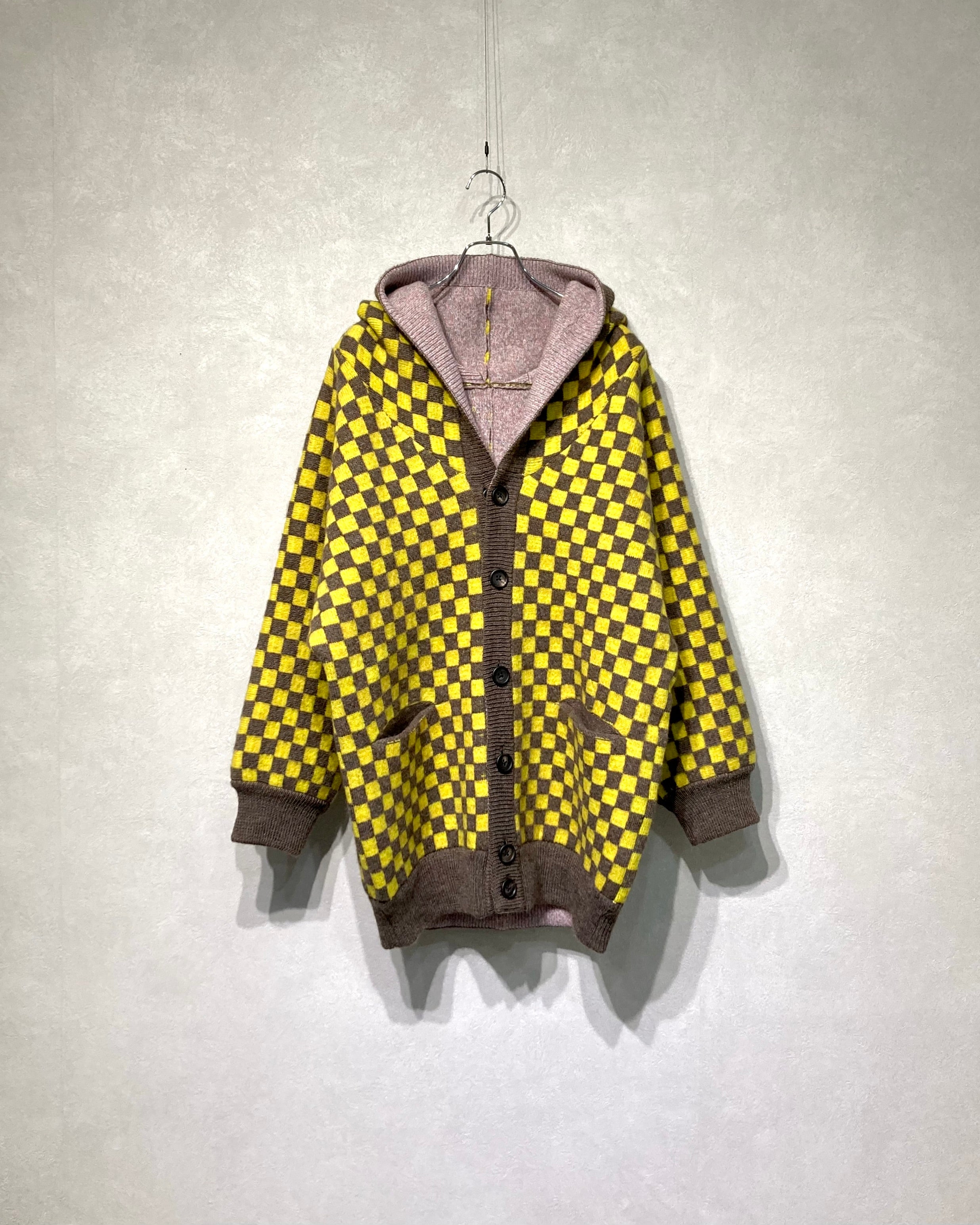 OIRA / REVERSIBLE KNIT HOODIE