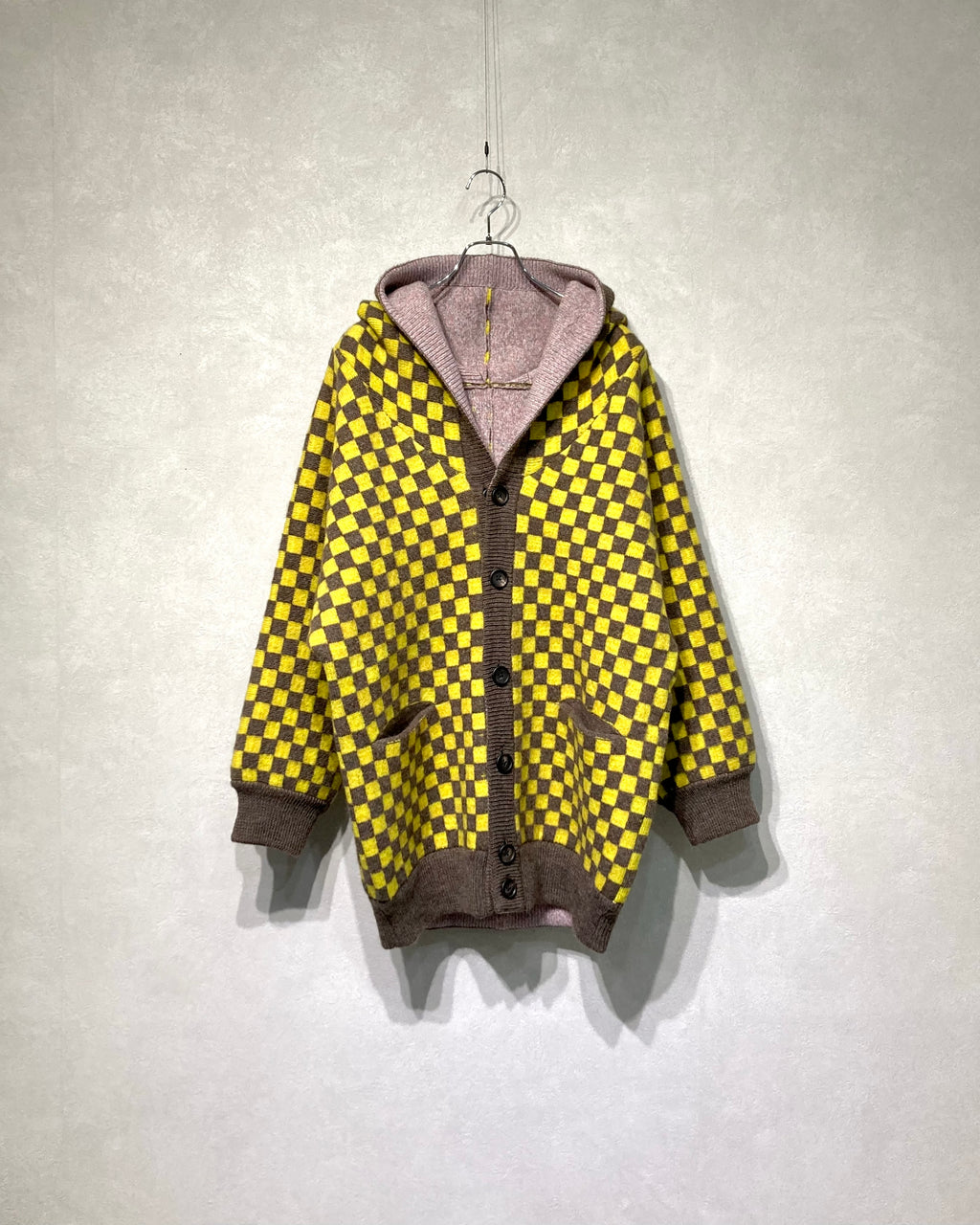 OIRA / REVERSIBLE KNIT HOODIE