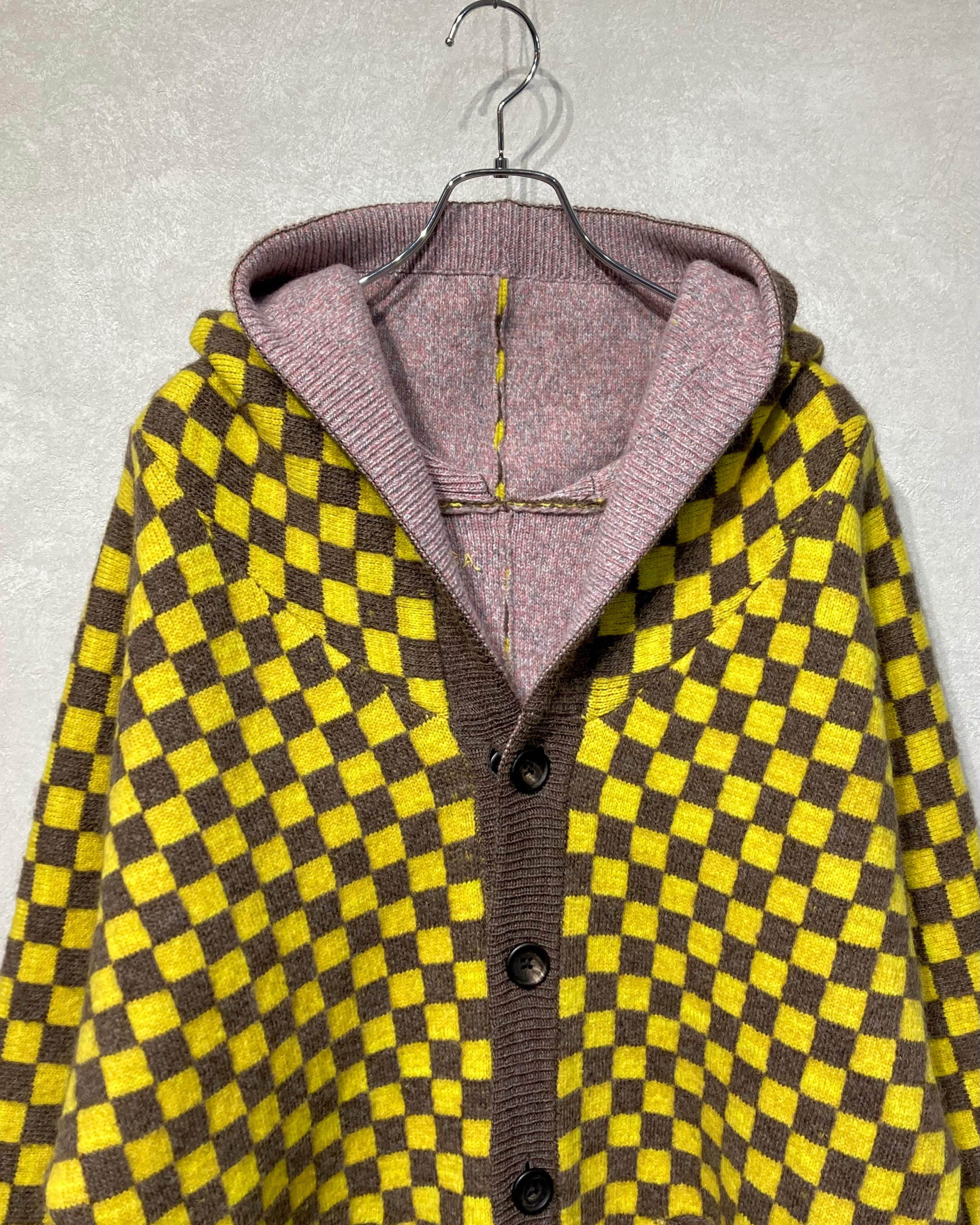 OIRA / REVERSIBLE KNIT HOODIE