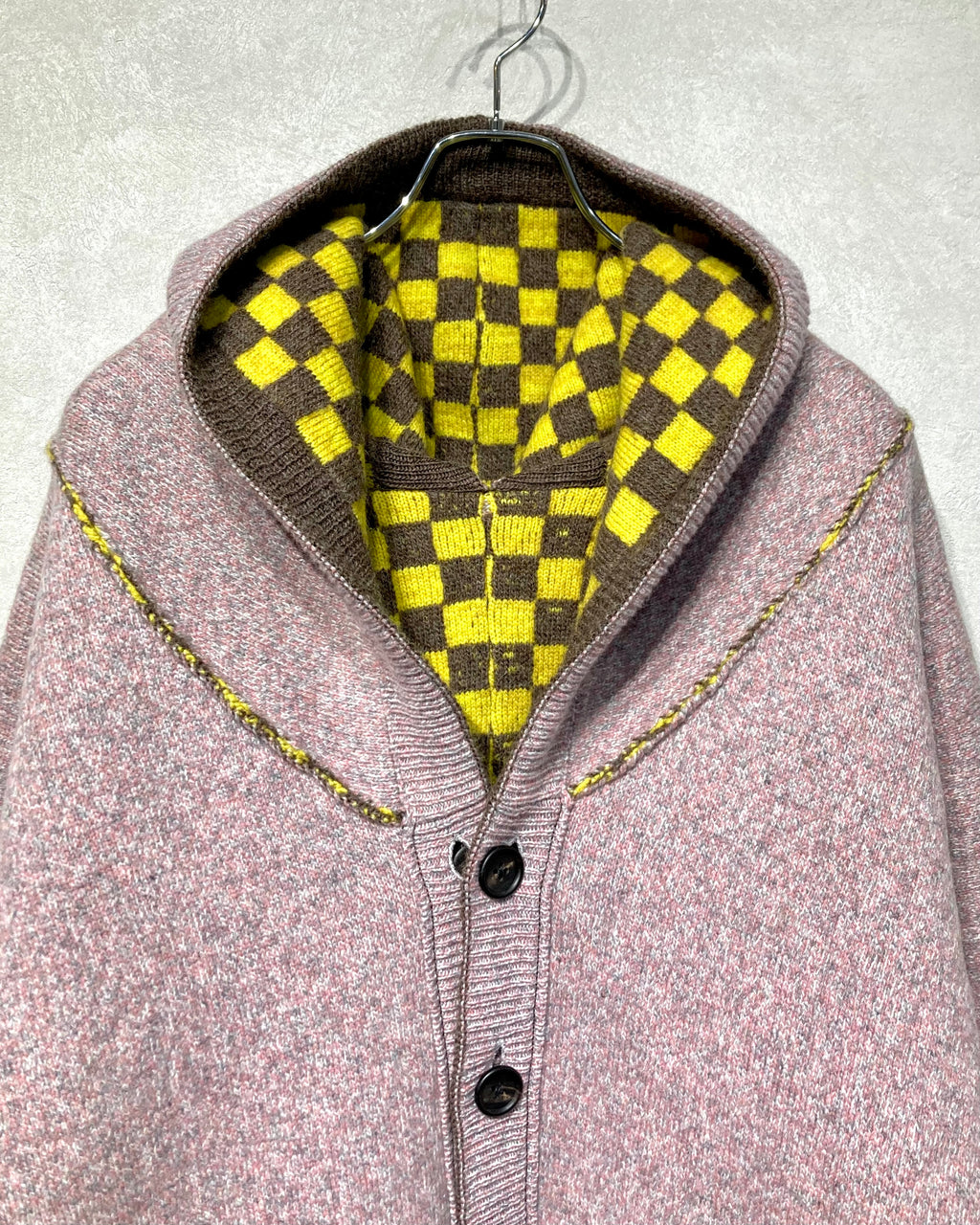 OIRA / REVERSIBLE KNIT HOODIE