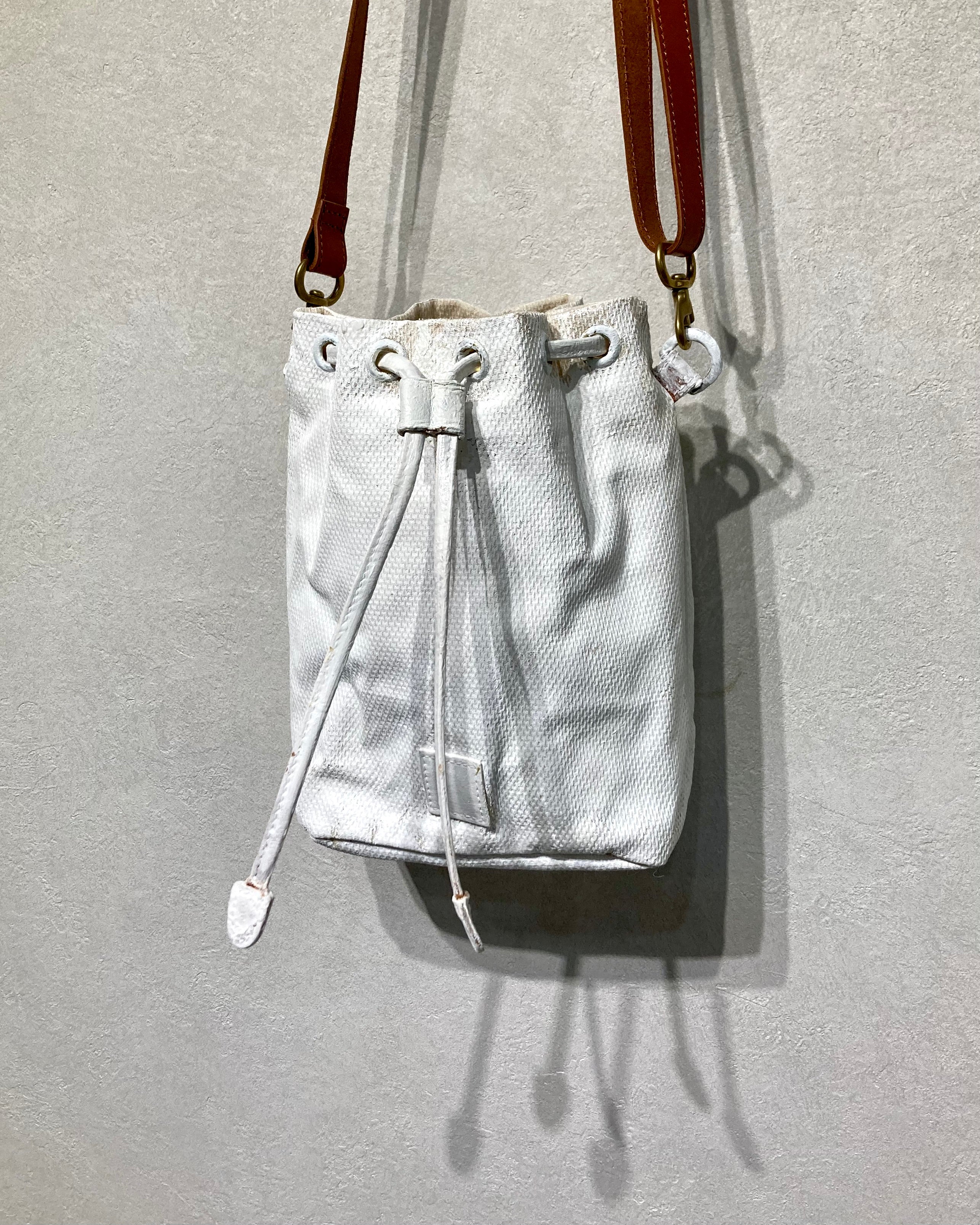 REFOMED / "KINCHAKU" SASHIKO BAG - Off