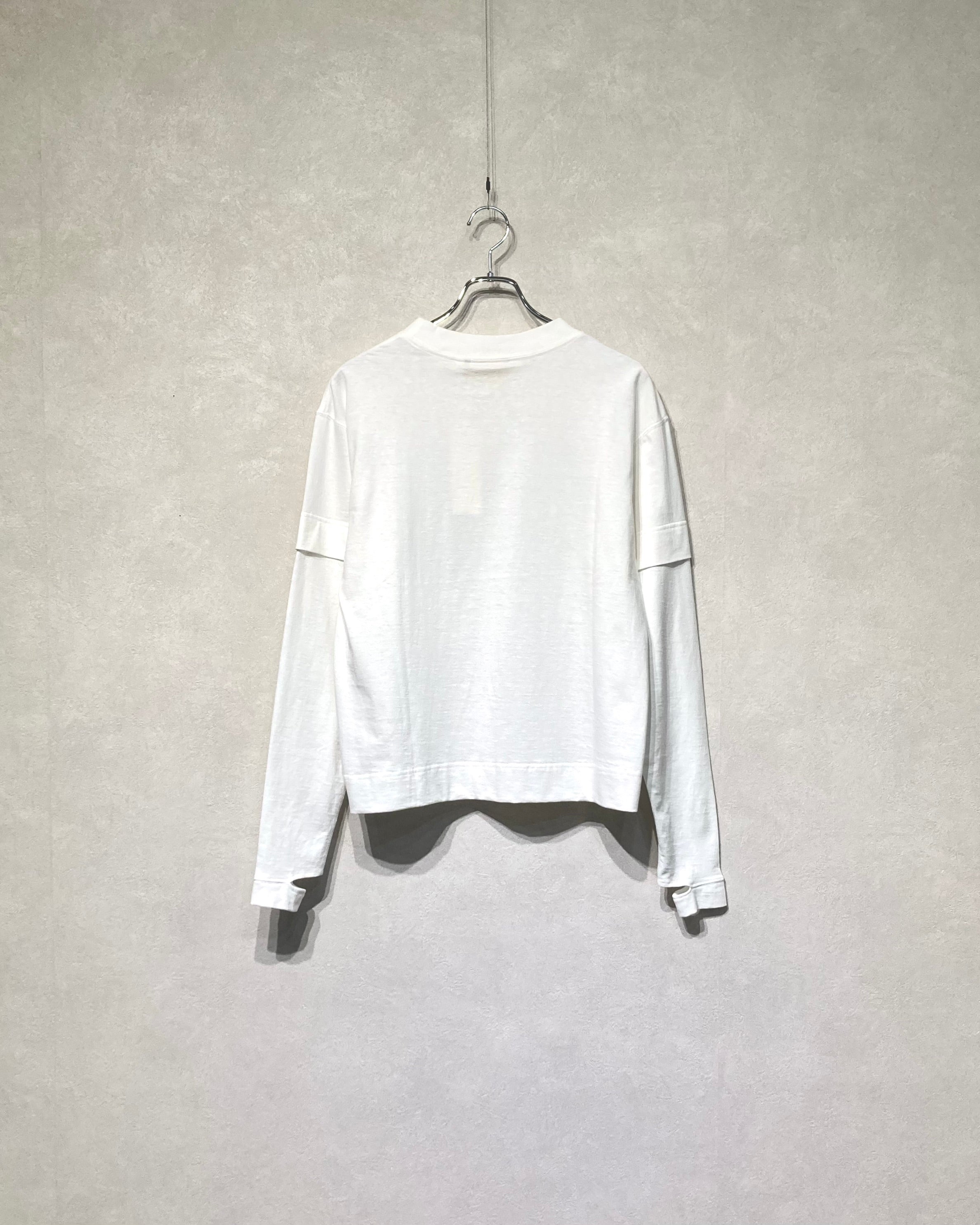 JIAN YE / 25 LS TEE × JINJINNEEDLE - White