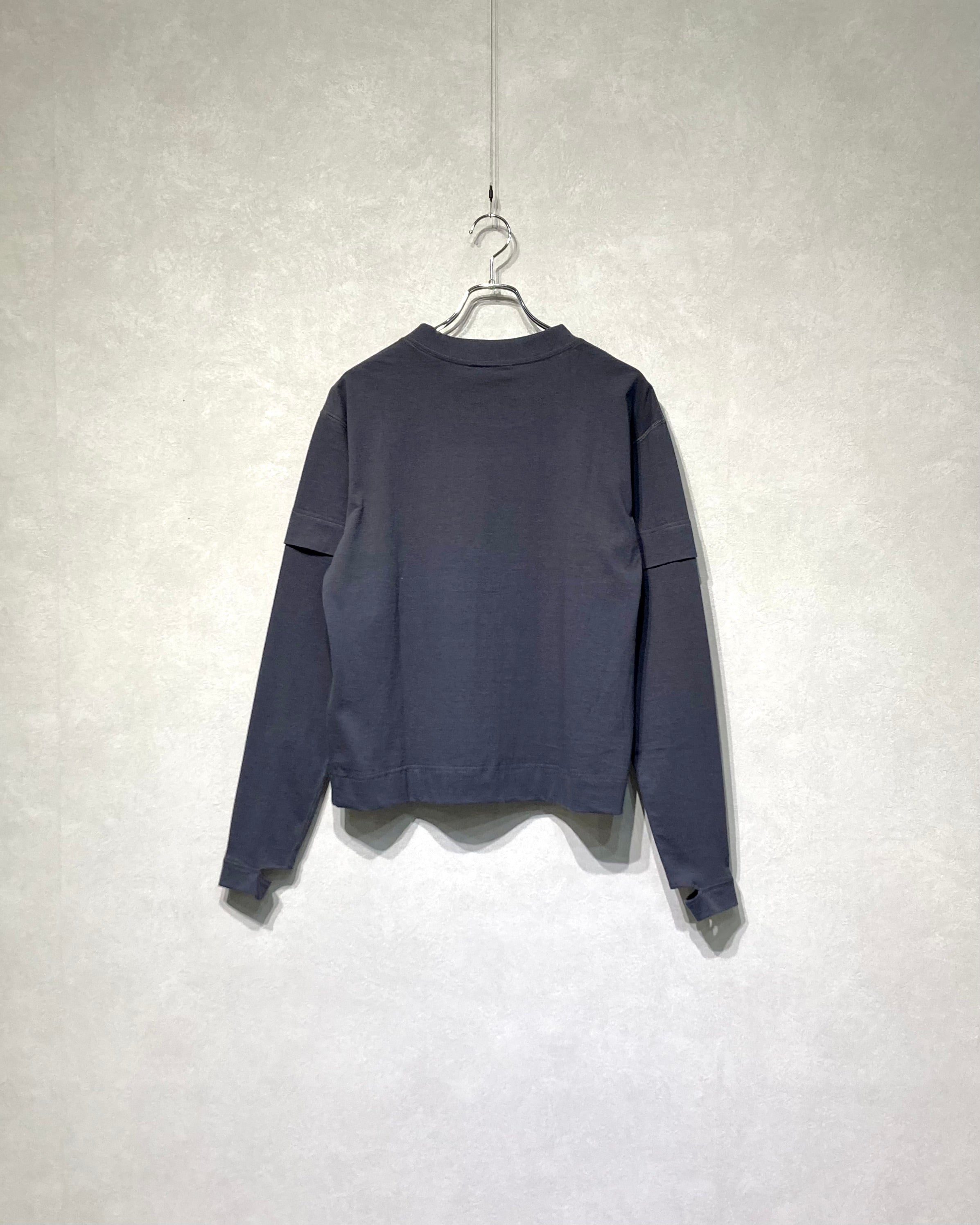 JIAN YE / 25 LS TEE × JINJINNEEDLE - Charcoal