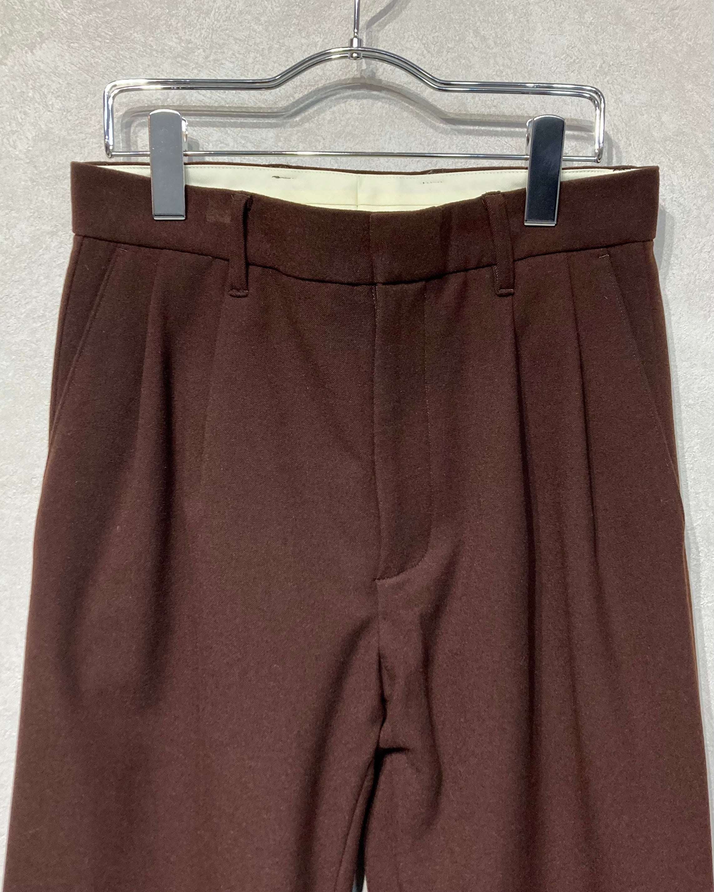 ABELIA EDOWARD GOUCHA / TAPERED SLACKS - Brown