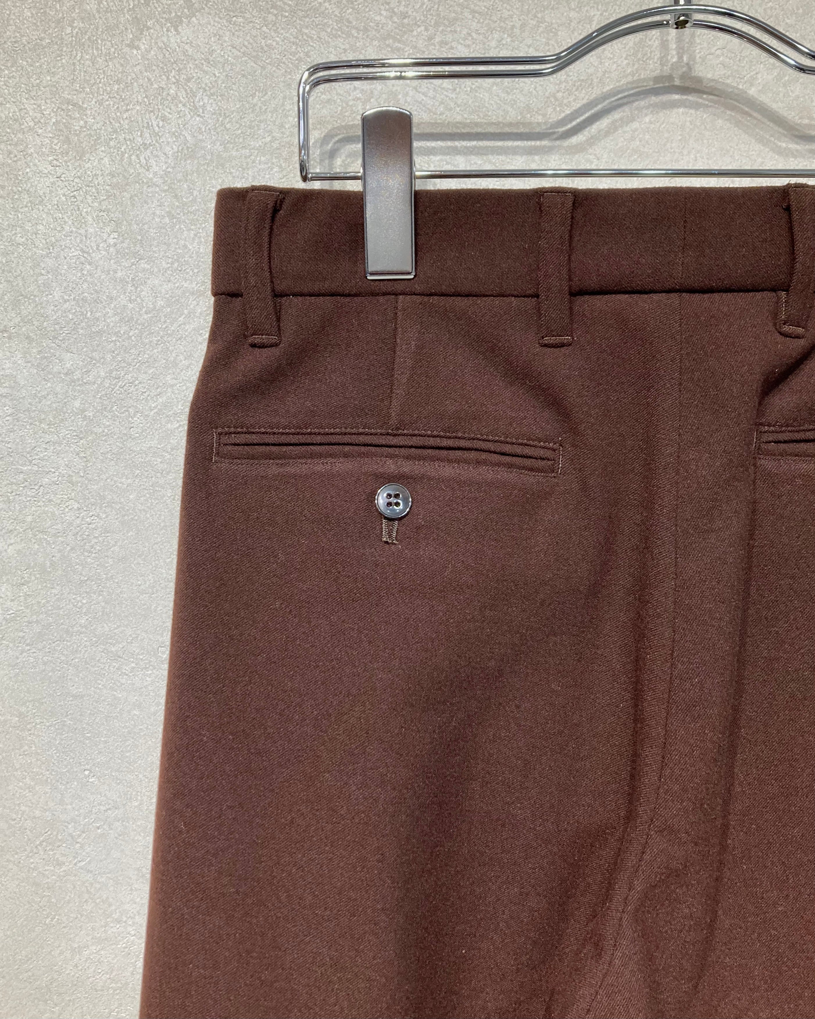 ABELIA EDOWARD GOUCHA / TAPERED SLACKS - Brown