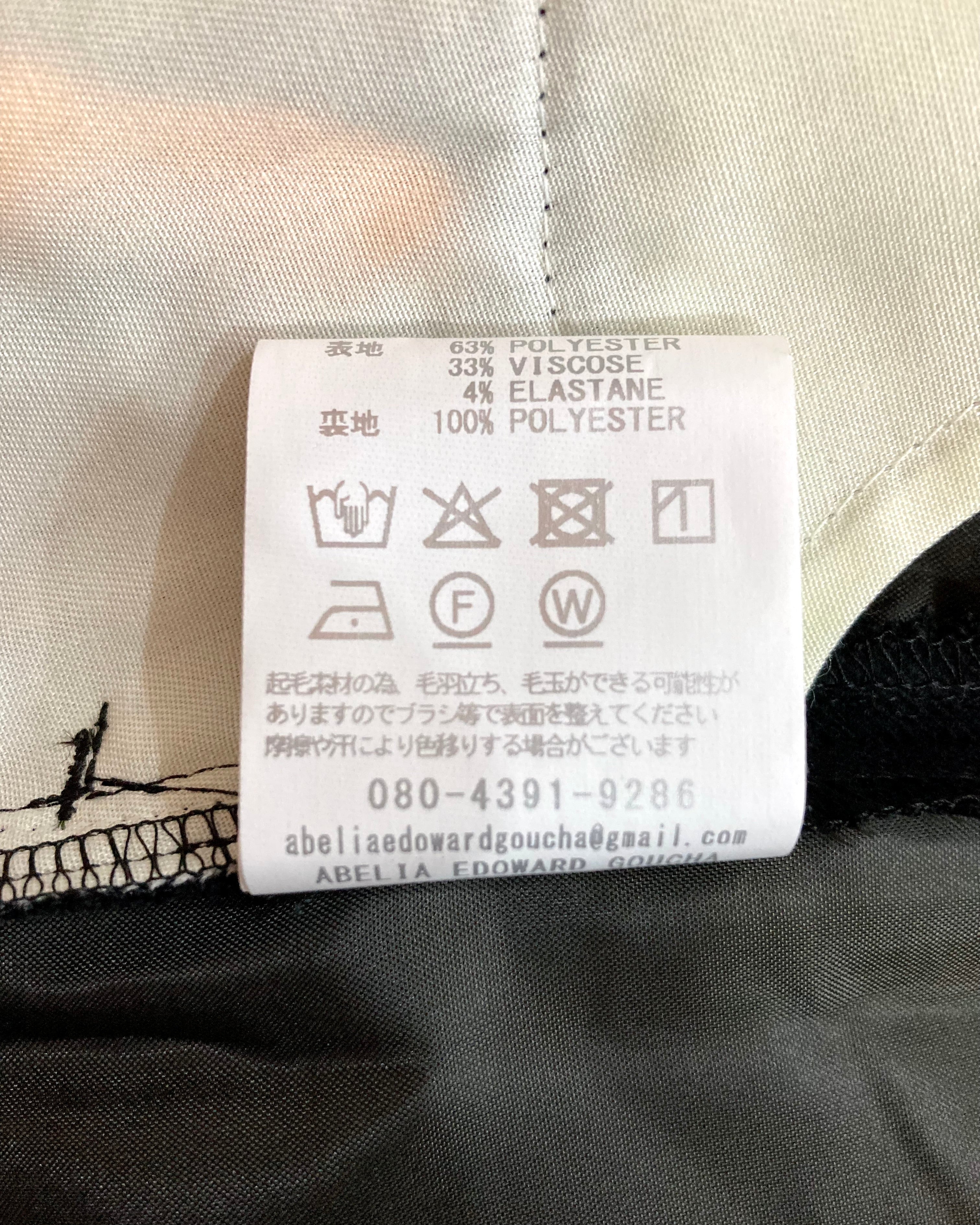 ABELIA EDOWARD GOUCHA / TAPERED SLACKS - Black