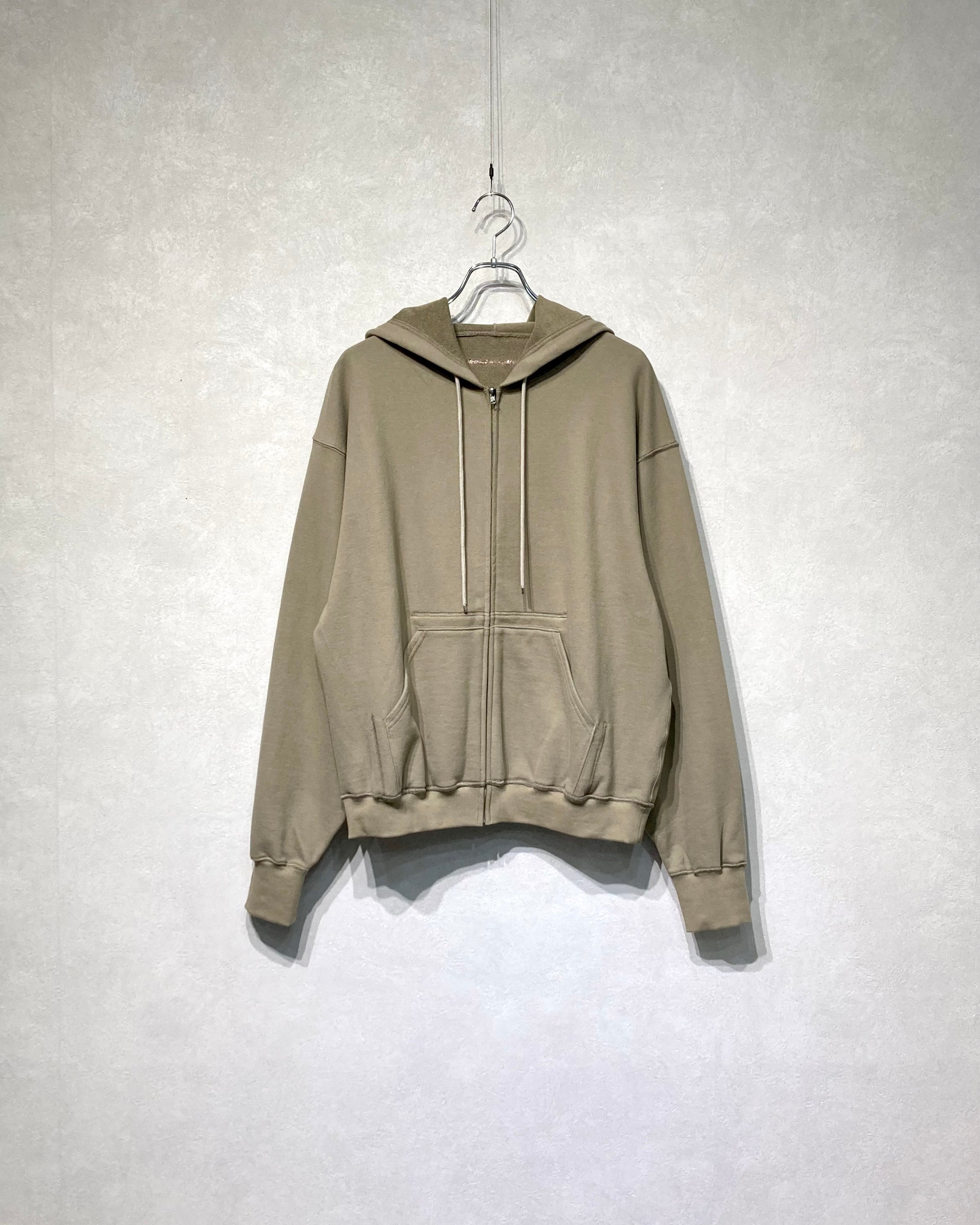 ABELIA EDOWARD GOUCHA / CLASSIC ZIP HOODIE - Beige