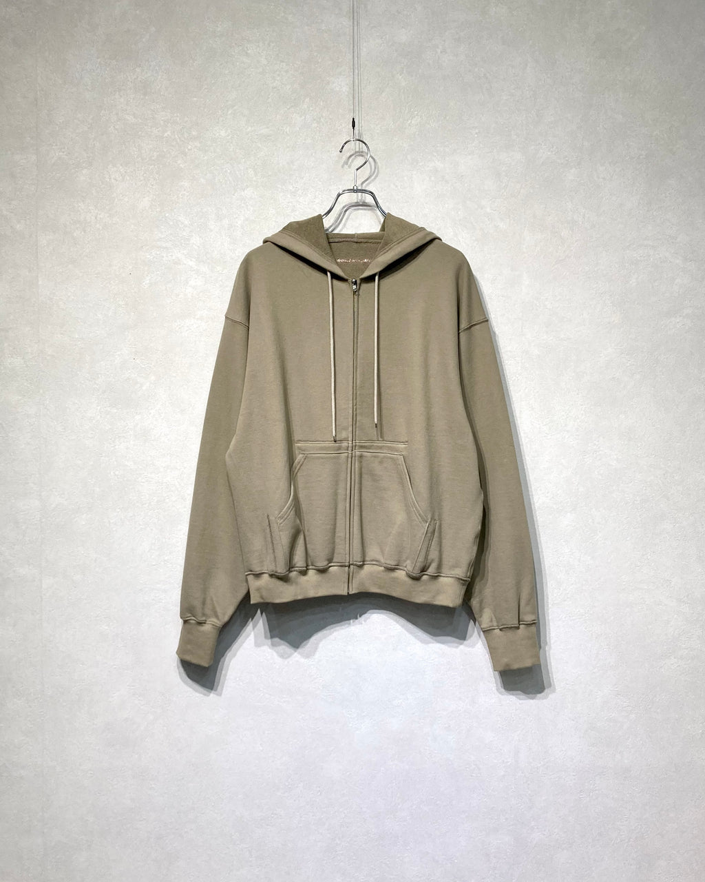 ABELIA EDOWARD GOUCHA / CLASSIC ZIP HOODIE - Beige