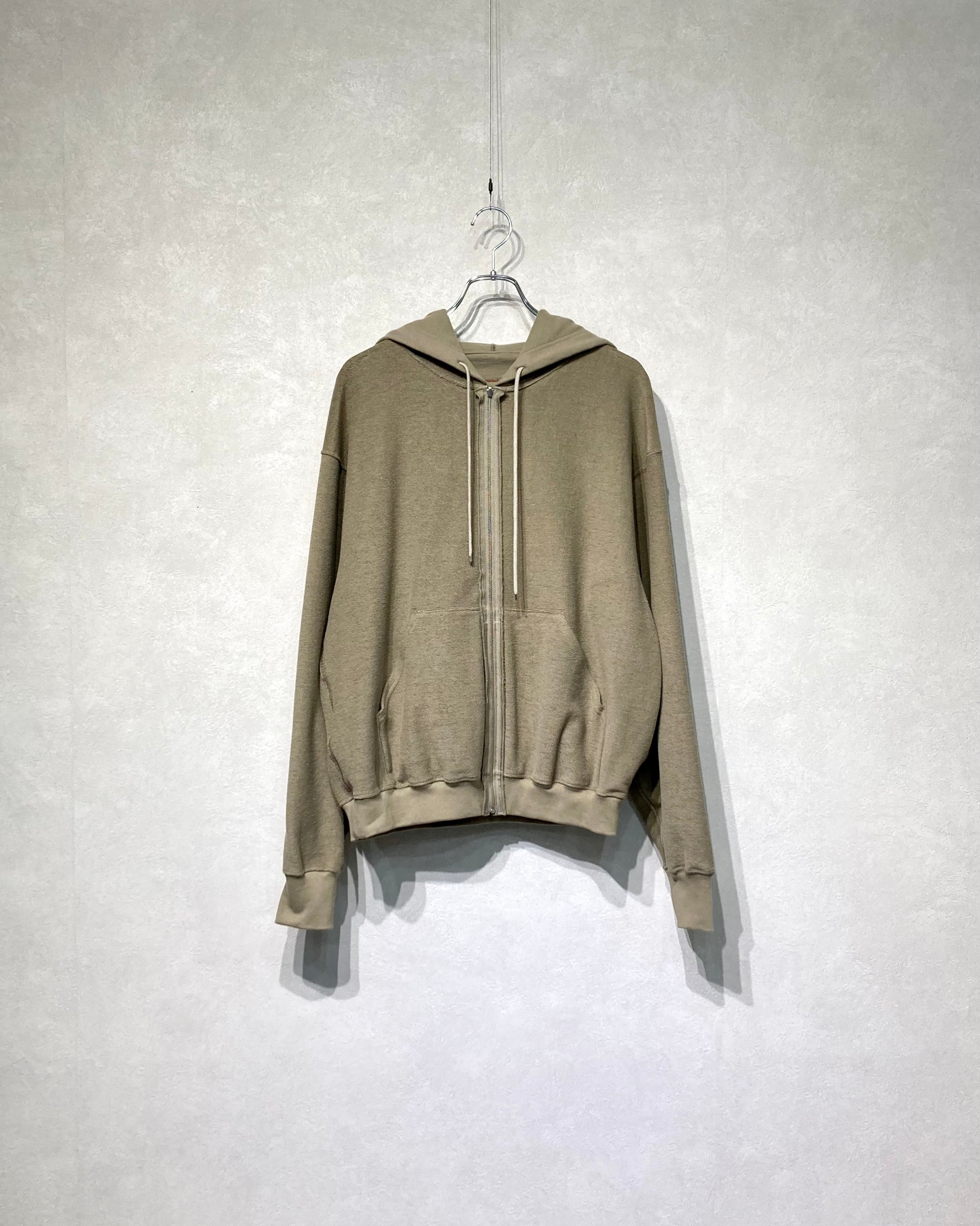 ABELIA EDOWARD GOUCHA / CLASSIC ZIP HOODIE - Beige