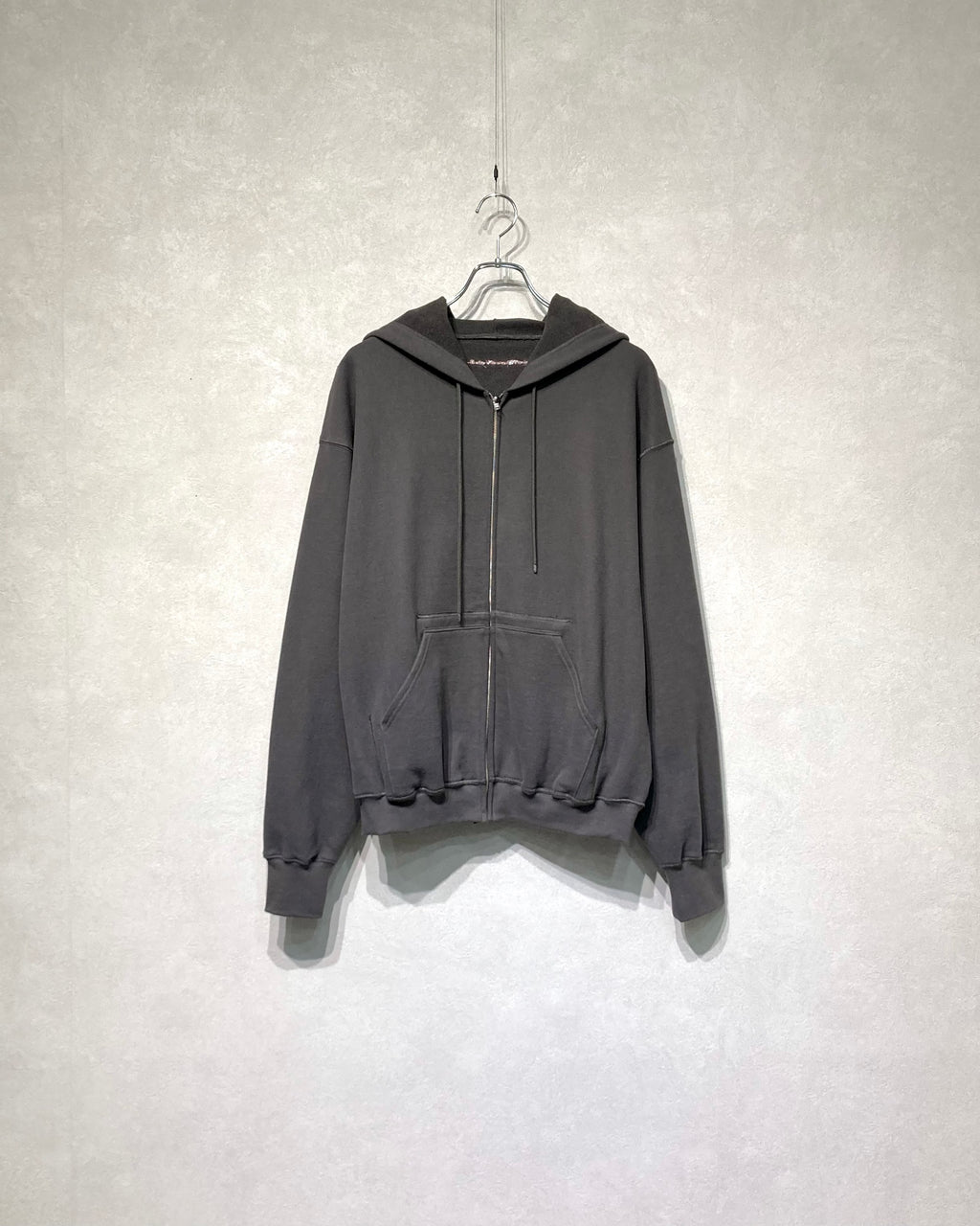 ABELIA EDOWARD GOUCHA / CLASSIC ZIP HOODIE - Charcoal