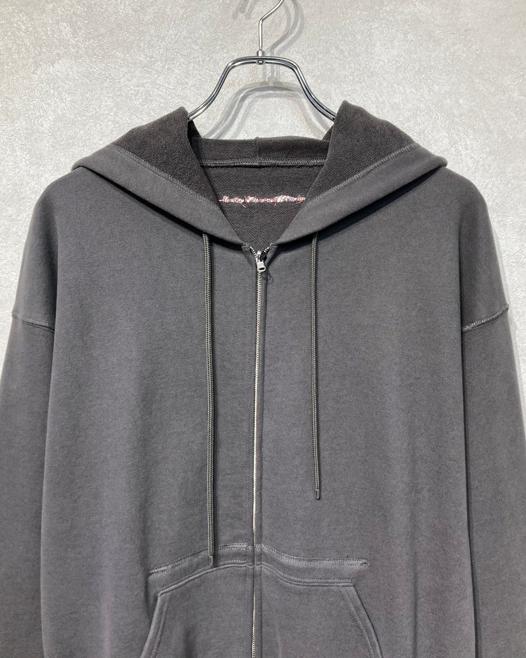 ABELIA EDOWARD GOUCHA / CLASSIC ZIP HOODIE - Charcoal