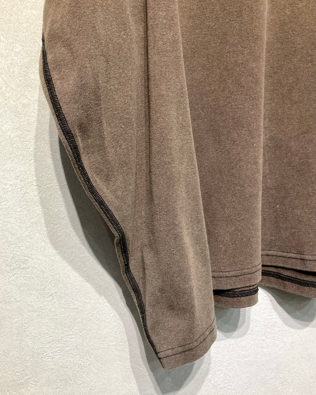 OPPOSE DUALITY / LONG SLEEVE T-SHIRTS WASH - Brown