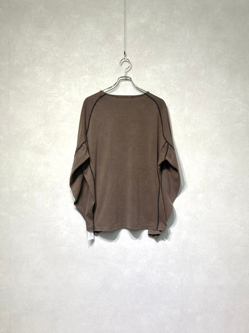 OPPOSE DUALITY / LONG SLEEVE T-SHIRTS WASH - Brown