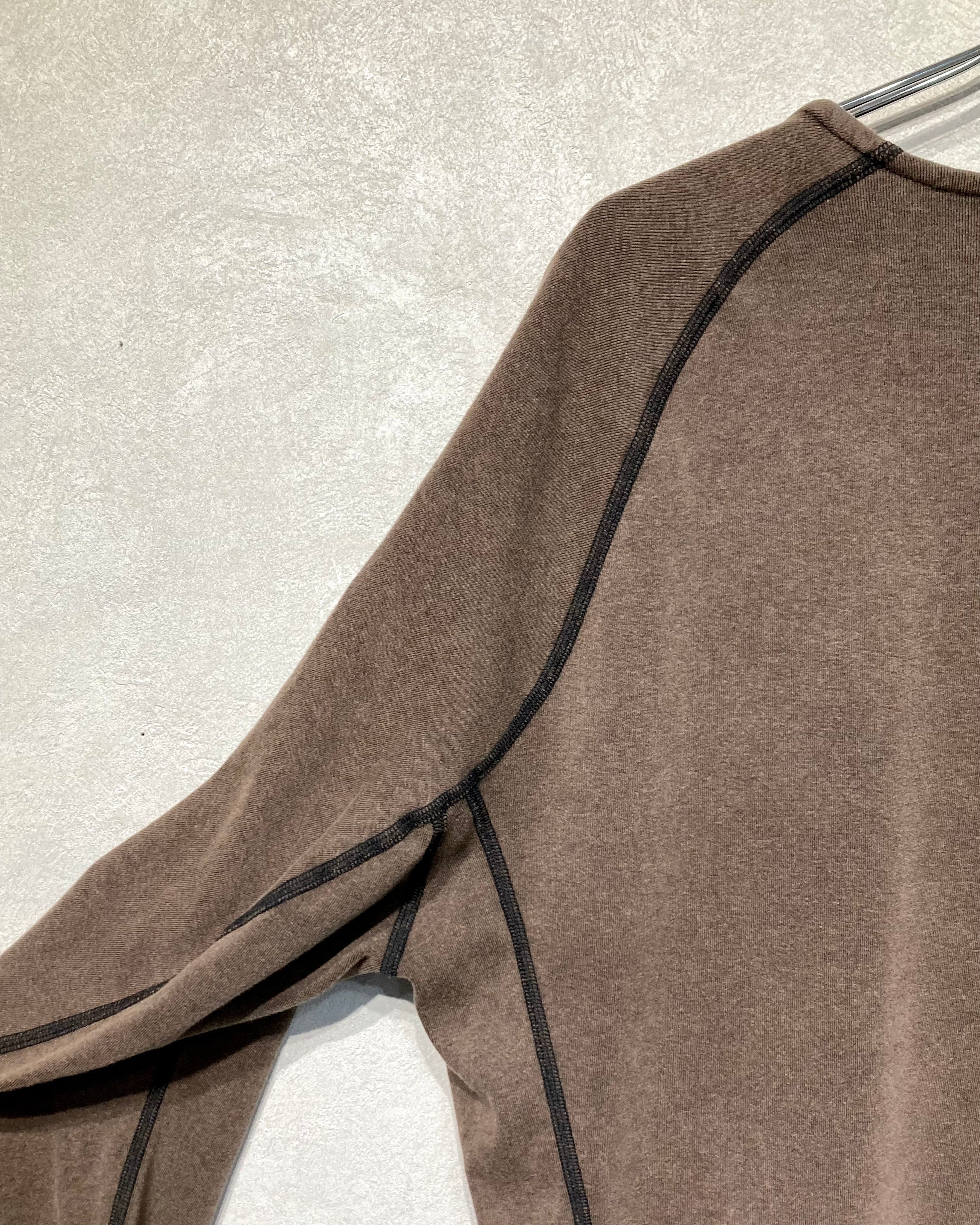 OPPOSE DUALITY / LONG SLEEVE T-SHIRTS WASH - Brown