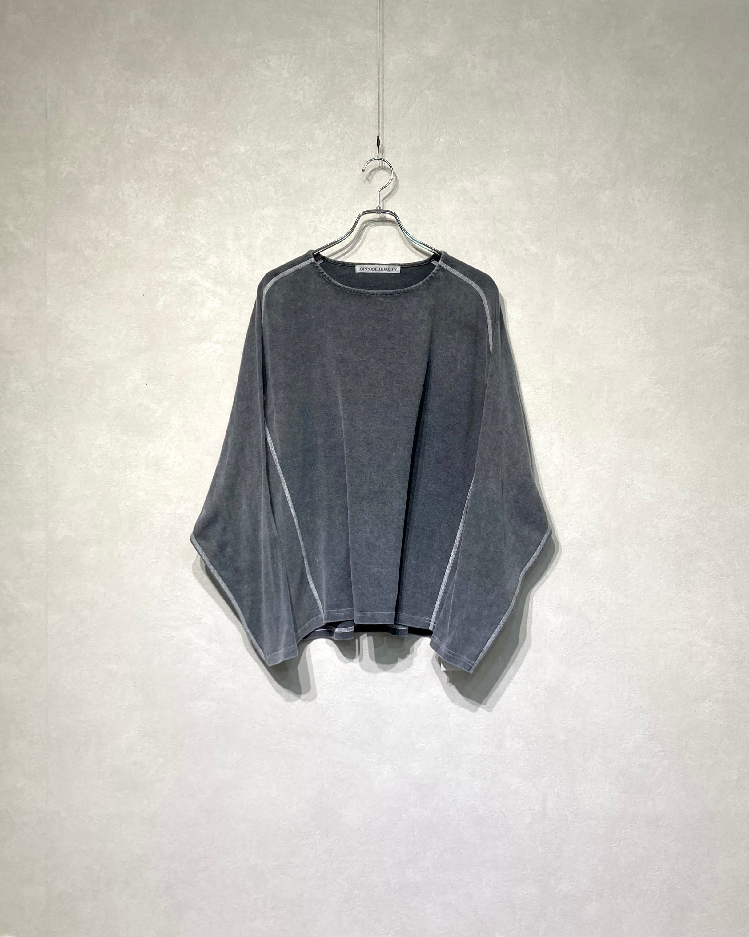 OPPOSE DUALITY / LONG SLEEVE T-SHIRTS WASH - Gray