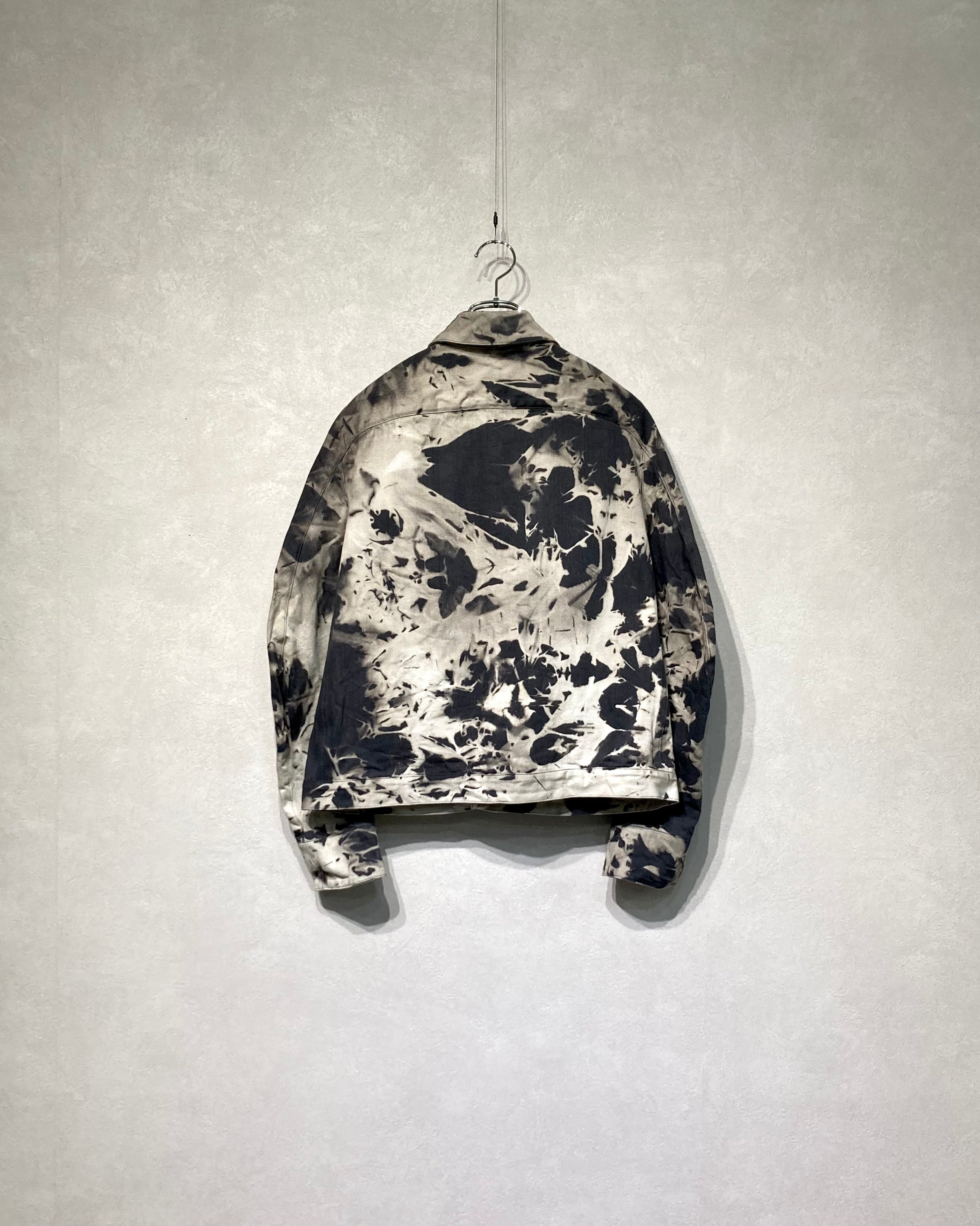 OPPOSE DUALITY / 8POCKET PANEL DENIM JKT BLEACH - Dark gray