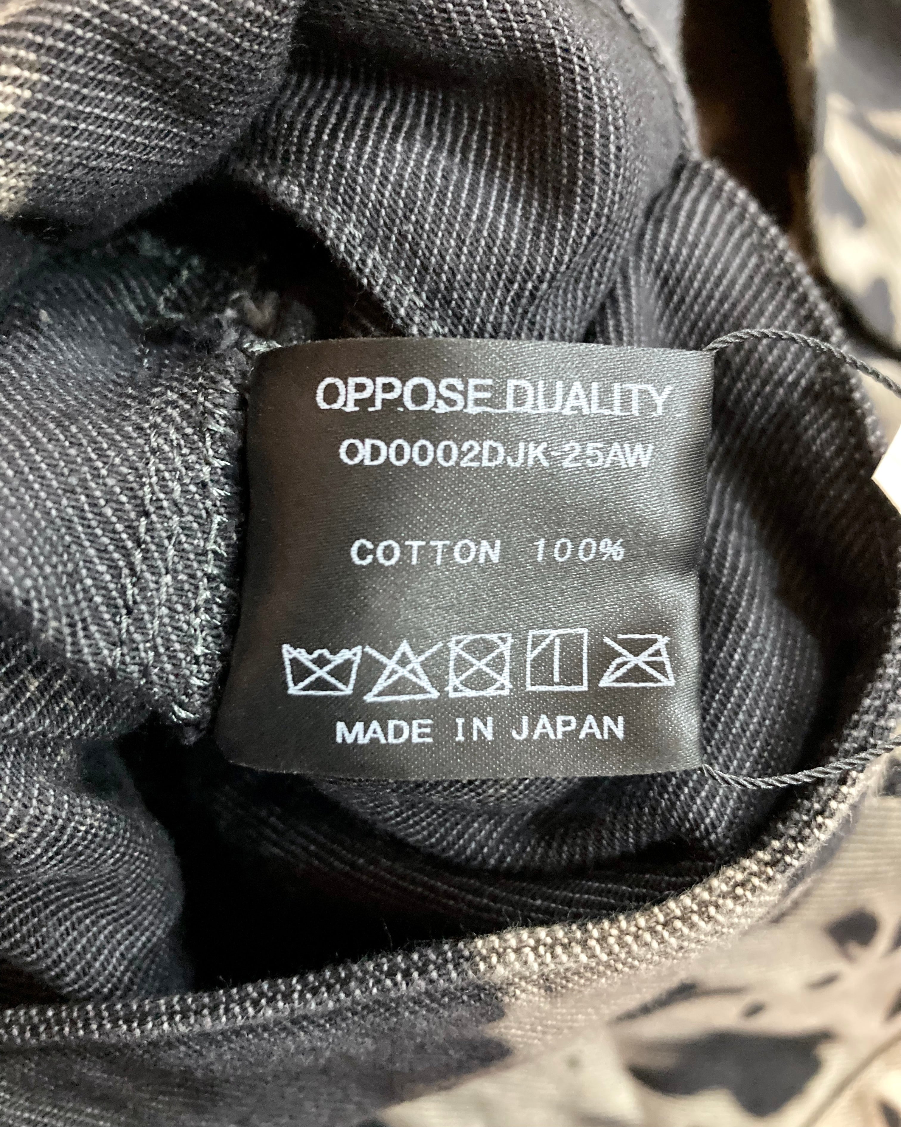 OPPOSE DUALITY / 8POCKET PANEL DENIM JKT BLEACH - Dark gray