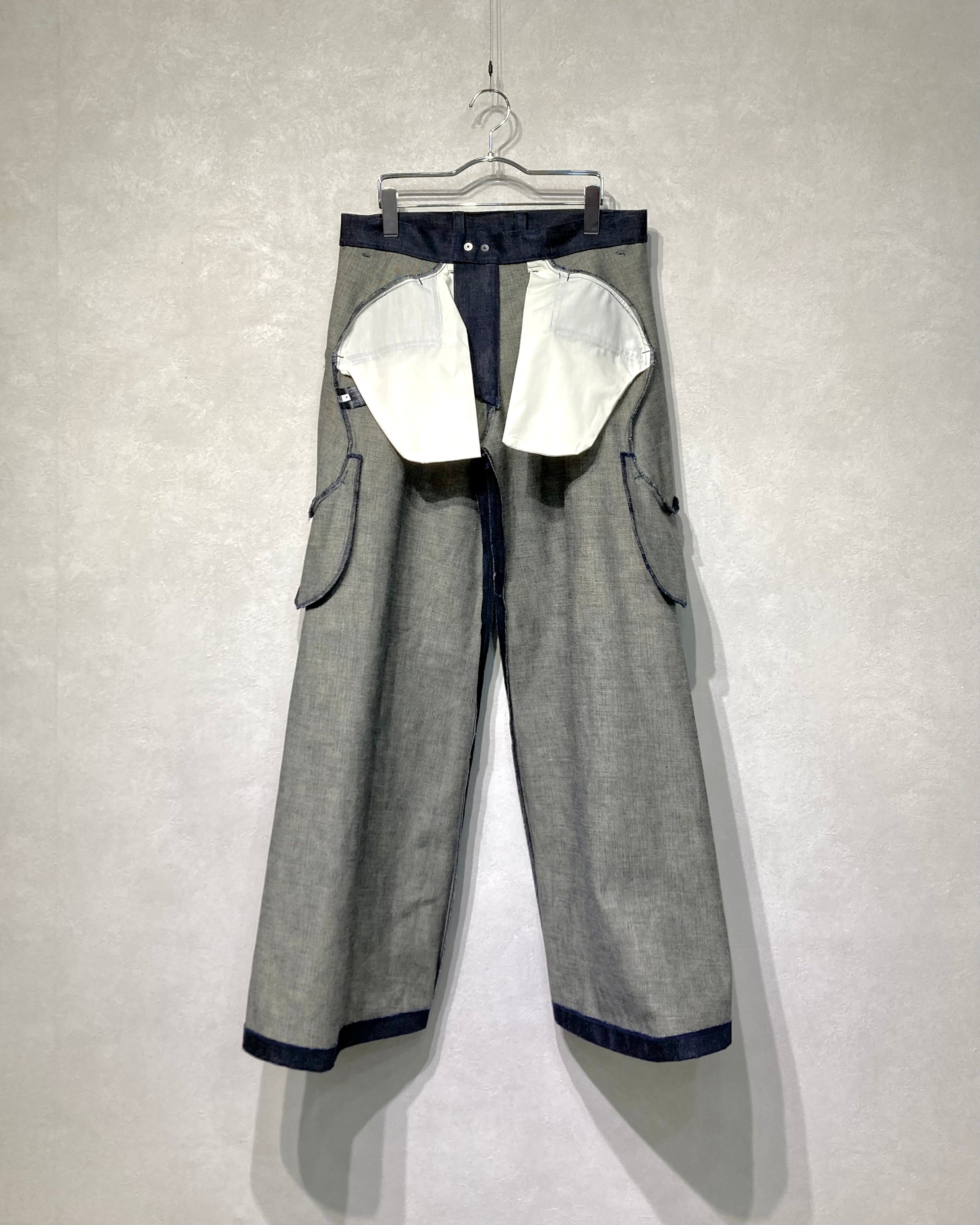 OPPOSE DUALITY / 6POCKET SUB ONG TROUSERS - Indigo