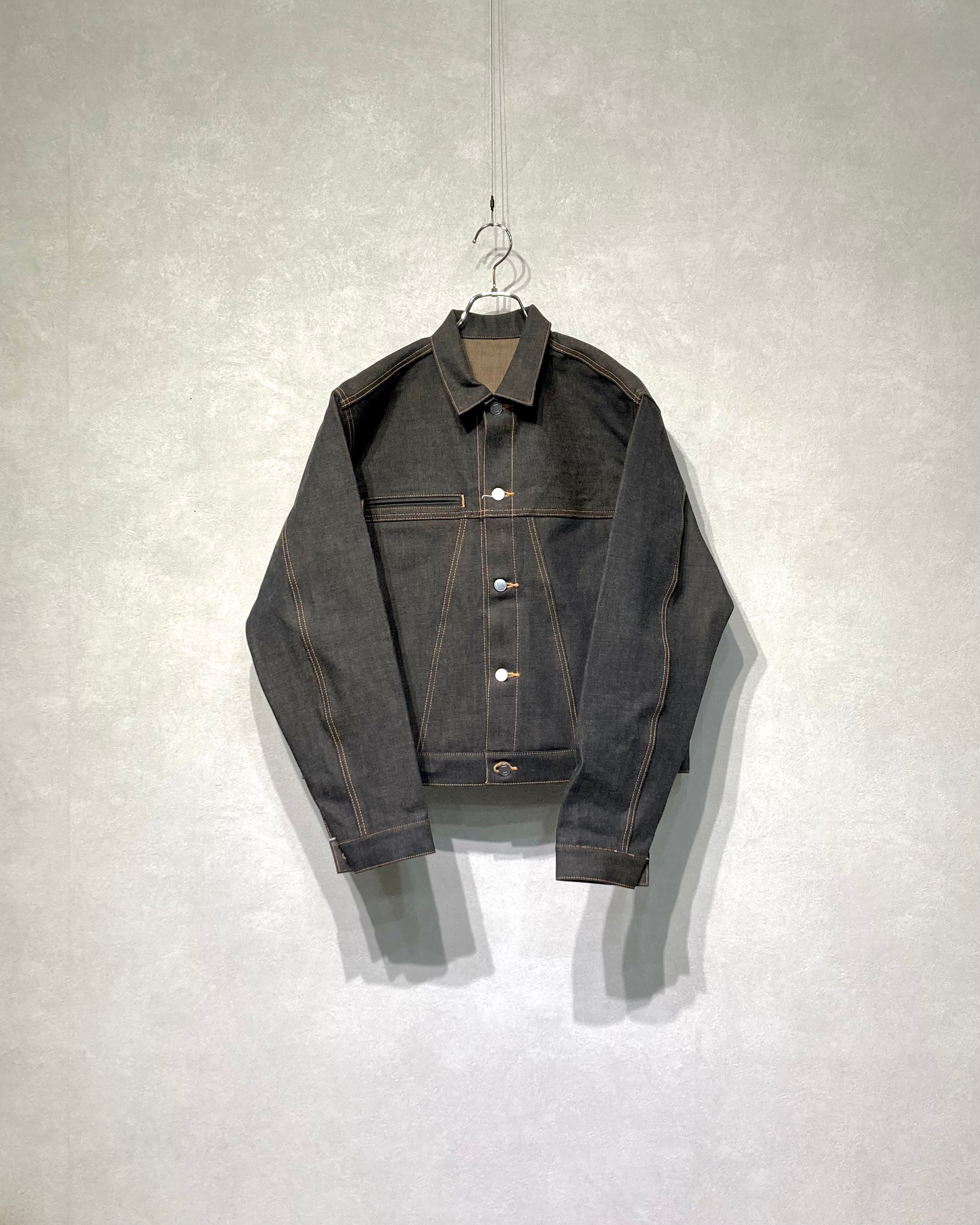 DAISUKE TANABE / COFFEE BLACK DENIM JACKET - Black