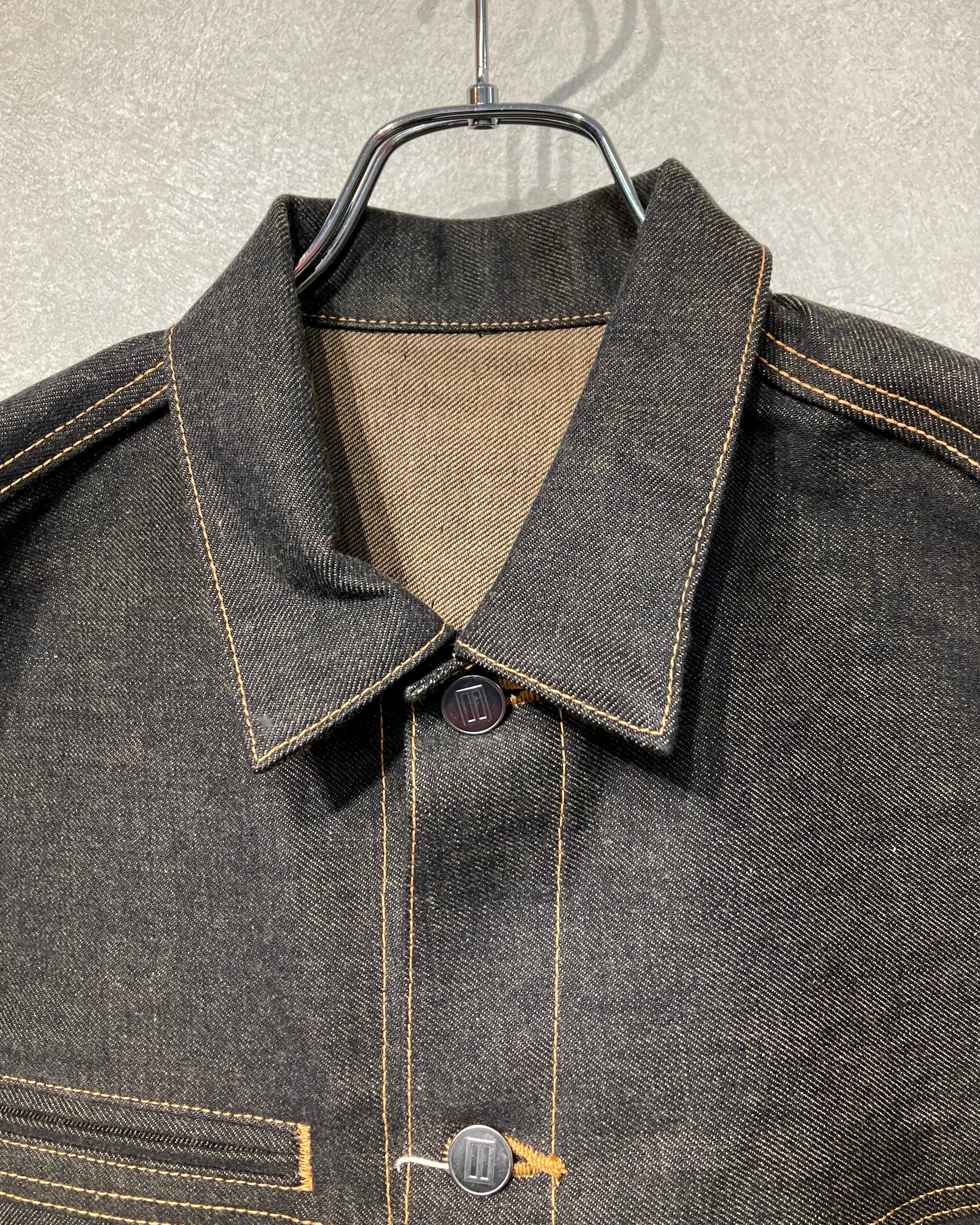 DAISUKE TANABE / COFFEE BLACK DENIM JACKET - Black