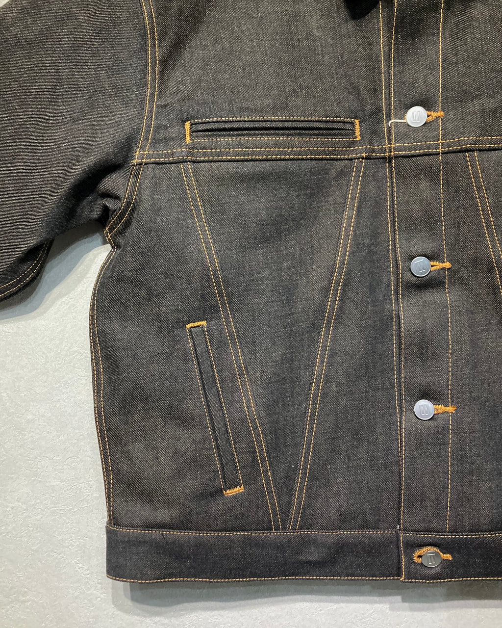 DAISUKE TANABE / COFFEE BLACK DENIM JACKET - Black