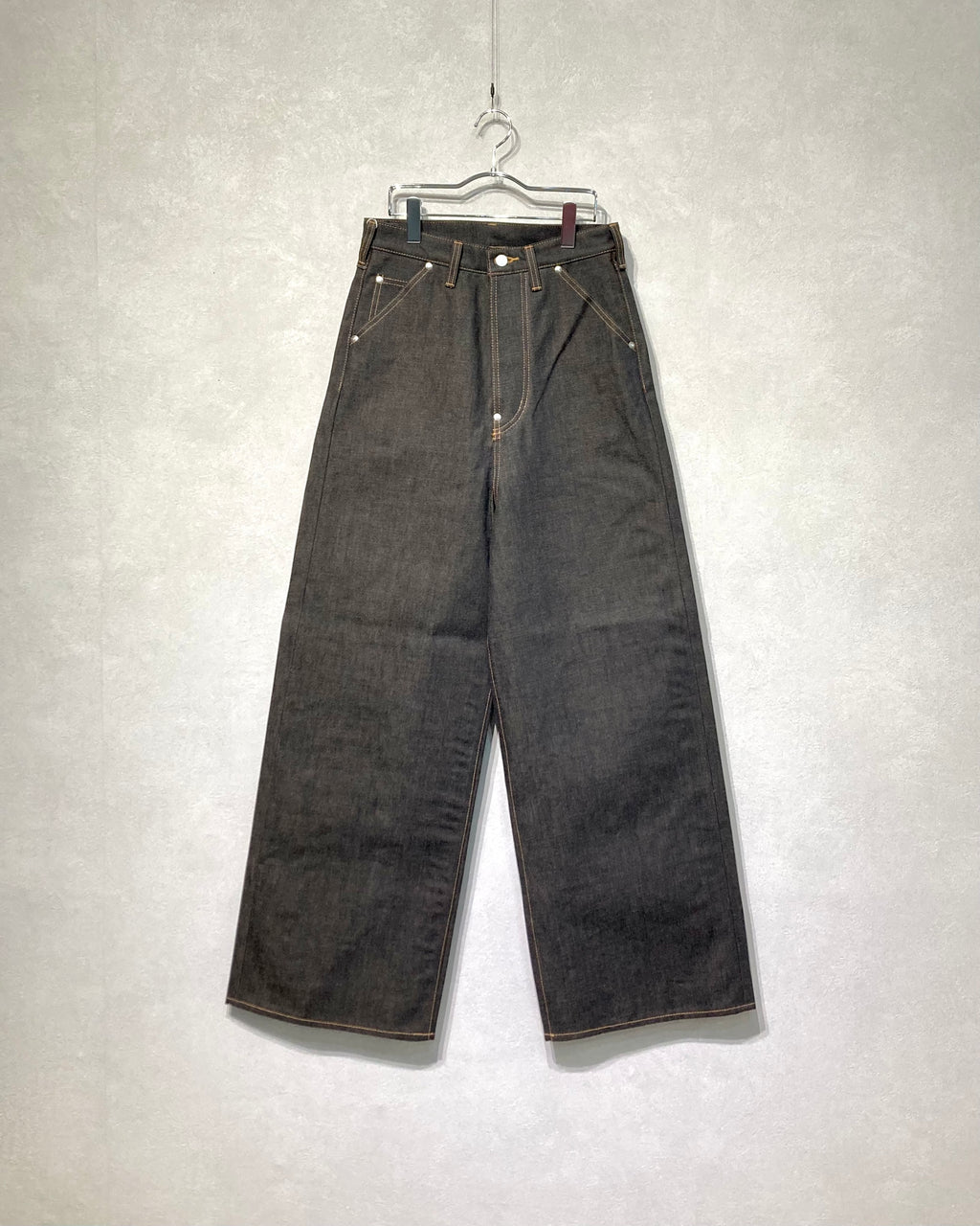 DAISUKE TANABE / COFFEE BLACK DENIM TROUSERS - Black