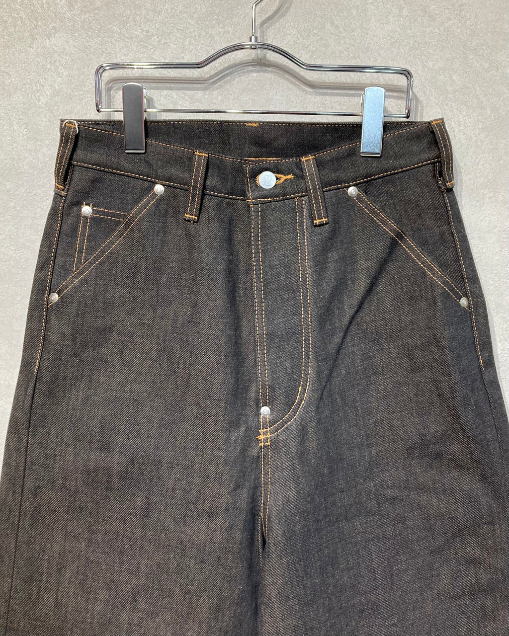 DAISUKE TANABE / COFFEE BLACK DENIM TROUSERS - Black