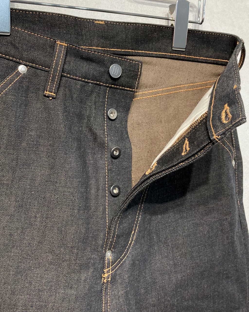 DAISUKE TANABE / COFFEE BLACK DENIM TROUSERS - Black