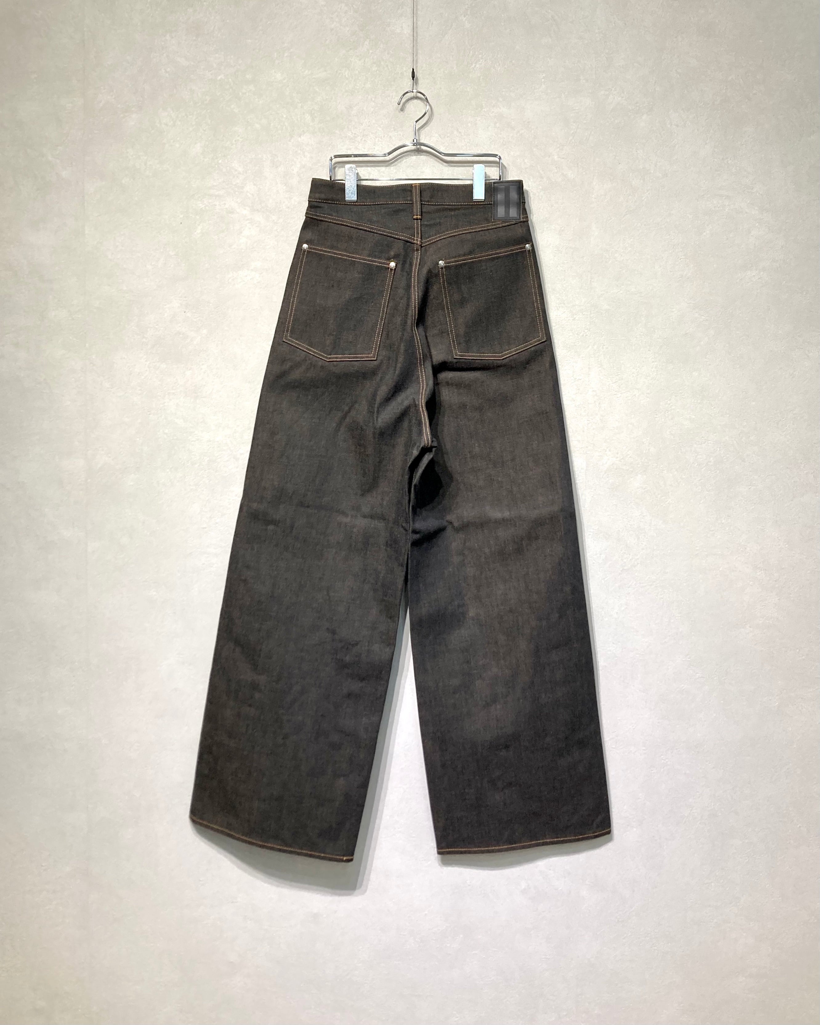 DAISUKE TANABE / COFFEE BLACK DENIM TROUSERS - Black