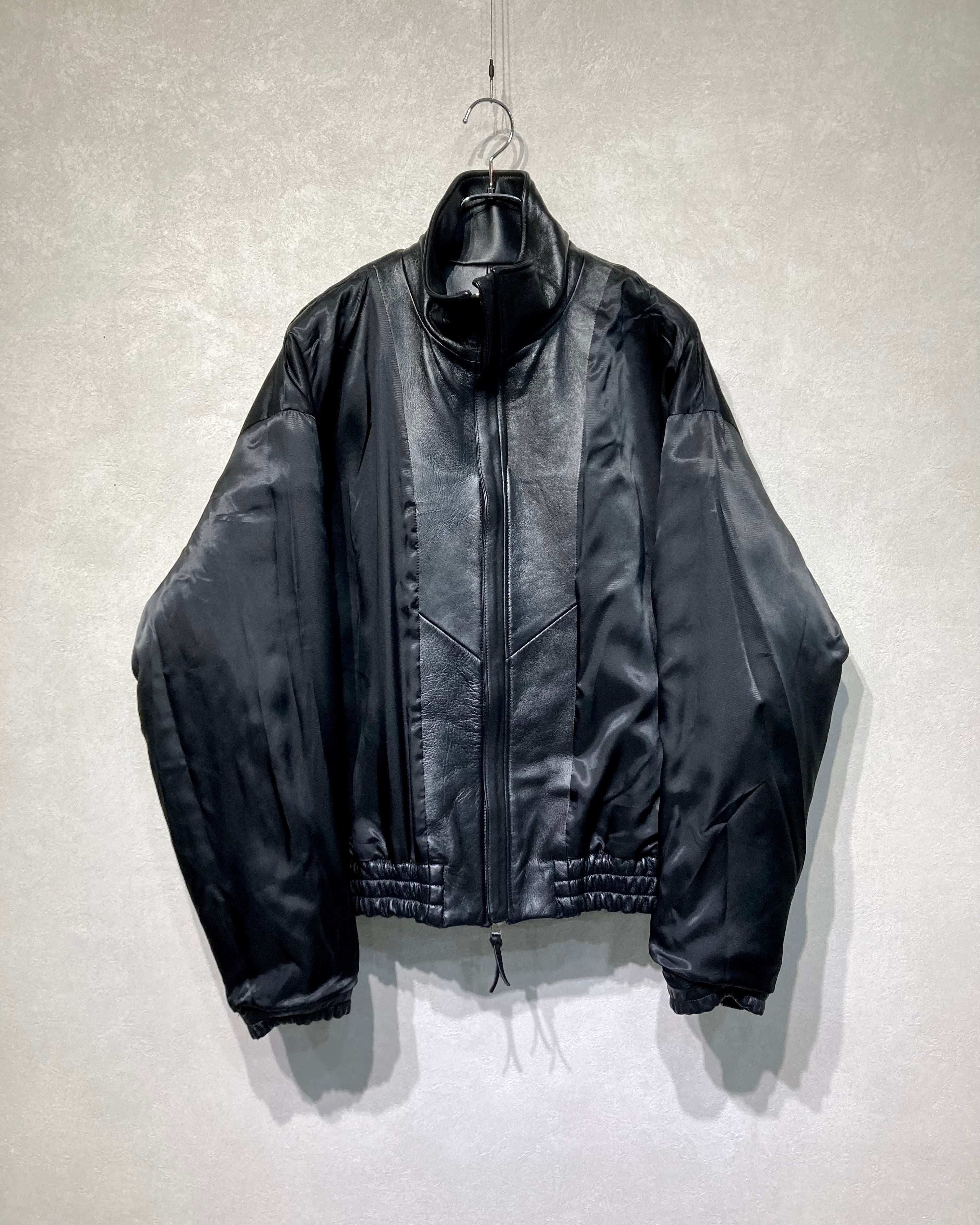 ROTOL / LEATHER VENTILATION BLOUSON - Black
