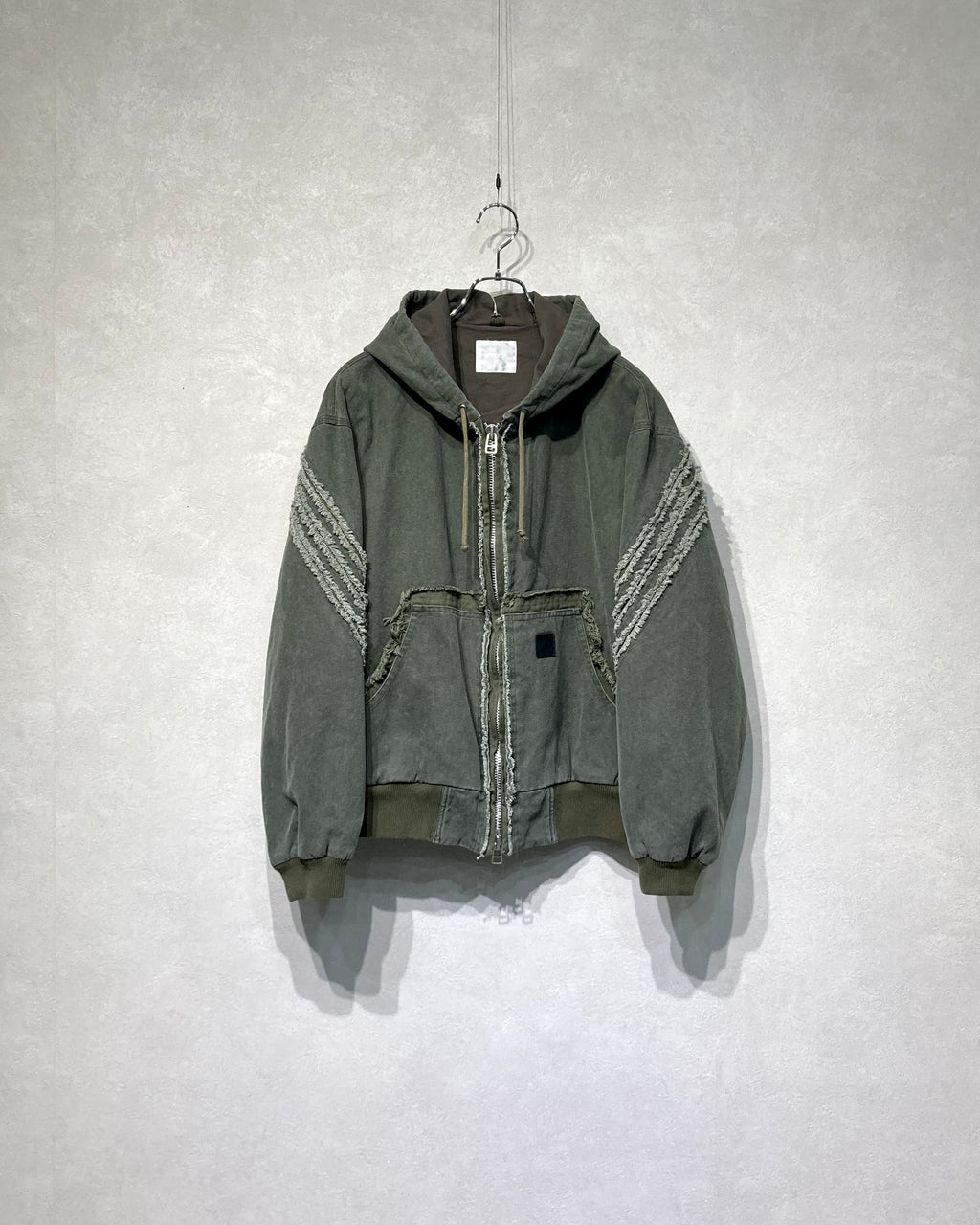 ROTOL / SLASH CANVAS HOODIE JACKET - Olive