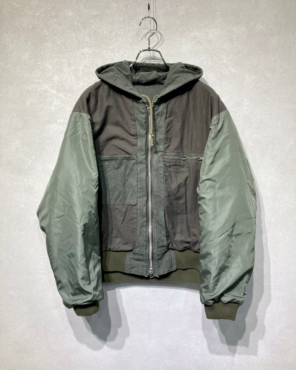 ROTOL / SLASH CANVAS HOODIE JACKET - Olive