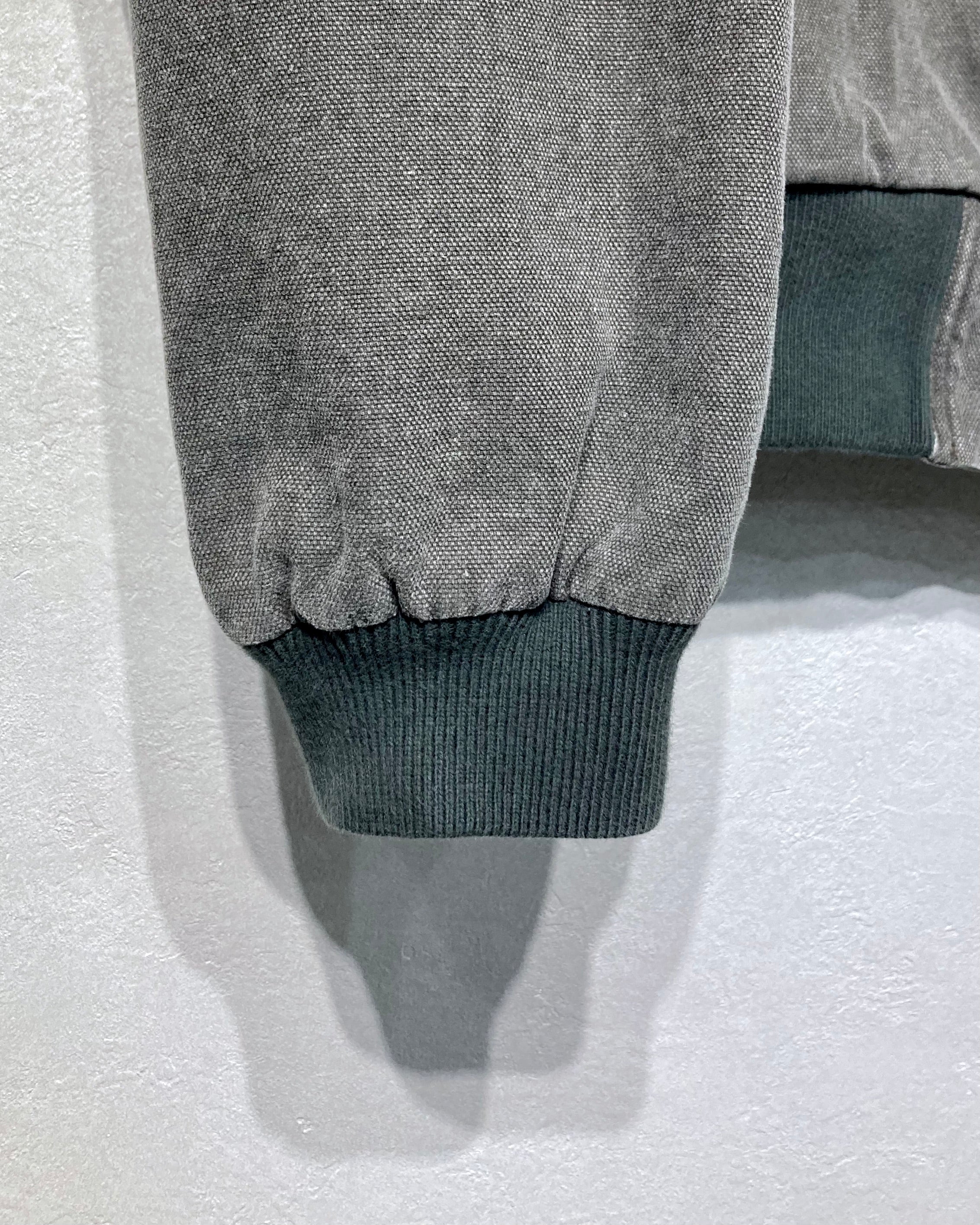 ROTOL / SLASH CANVAS HOODIE JACKET - Charcoal