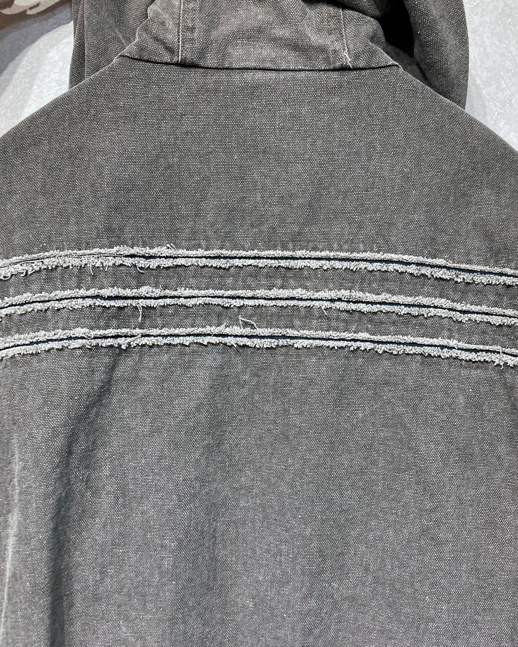 ROTOL / SLASH CANVAS HOODIE JACKET - Charcoal