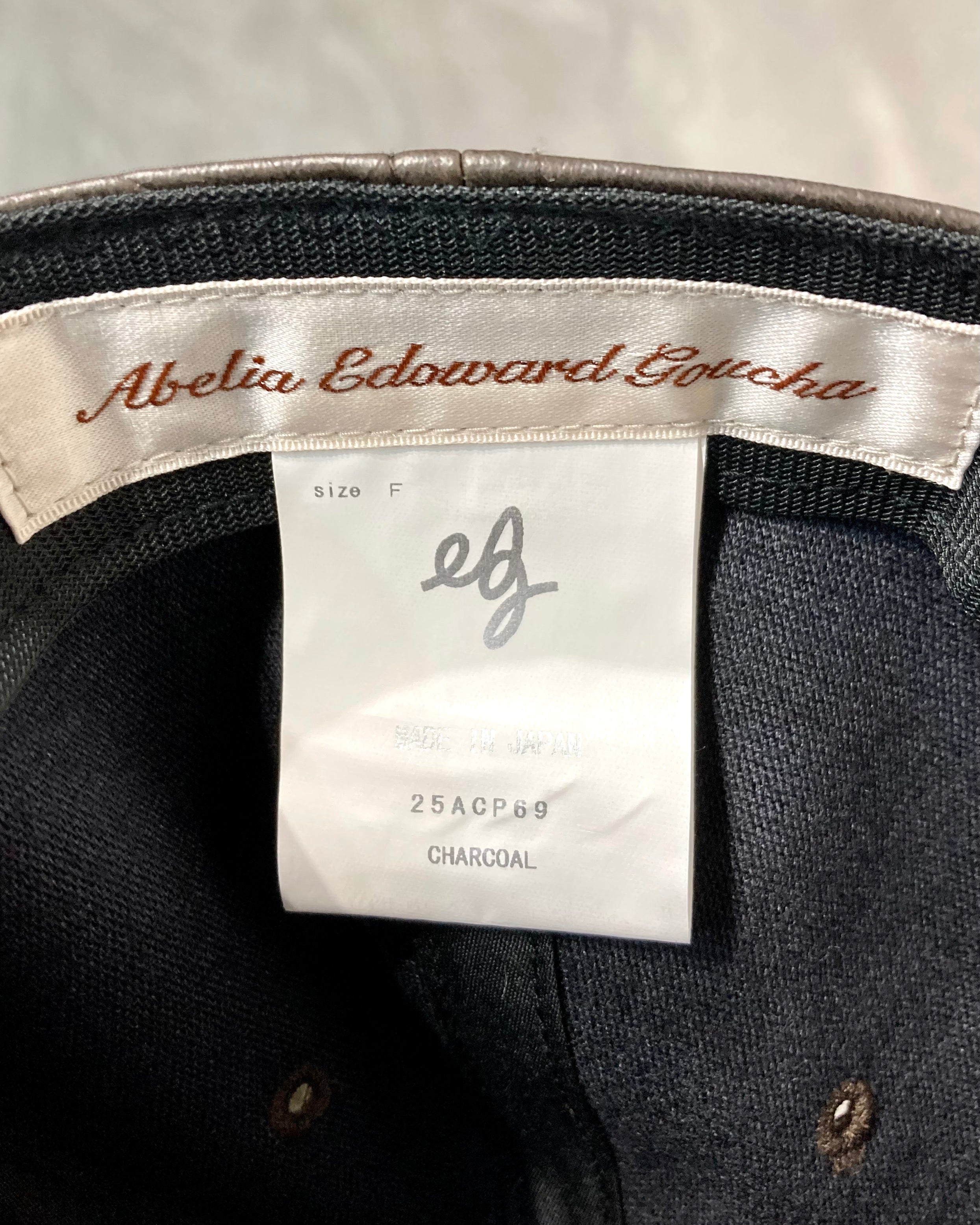 ABELIA EDOWARD GOUCHA / AEG CAP STRAIGHT - Charcoal