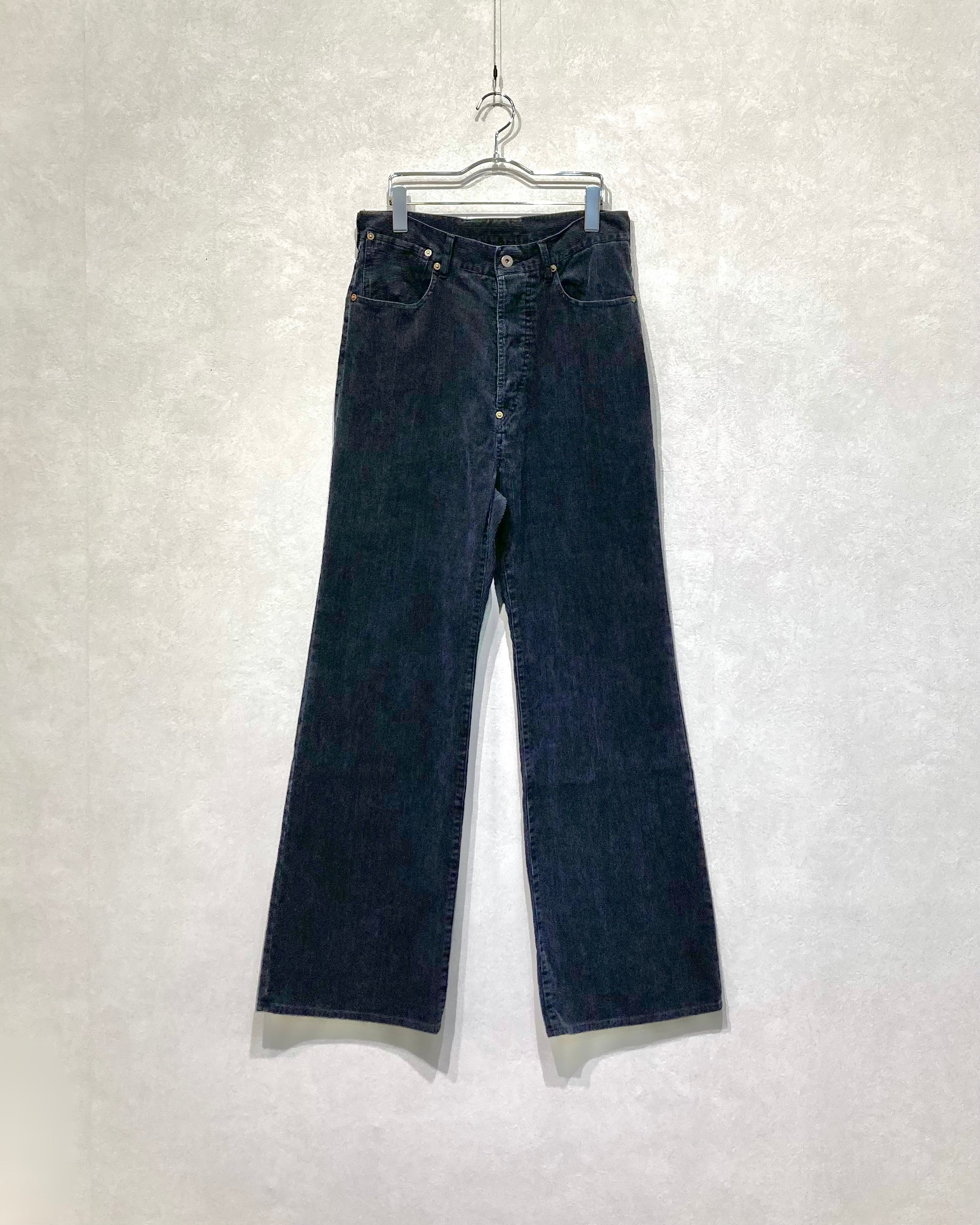 REFOMED / NEXT MAN CORDS PANTS - Black