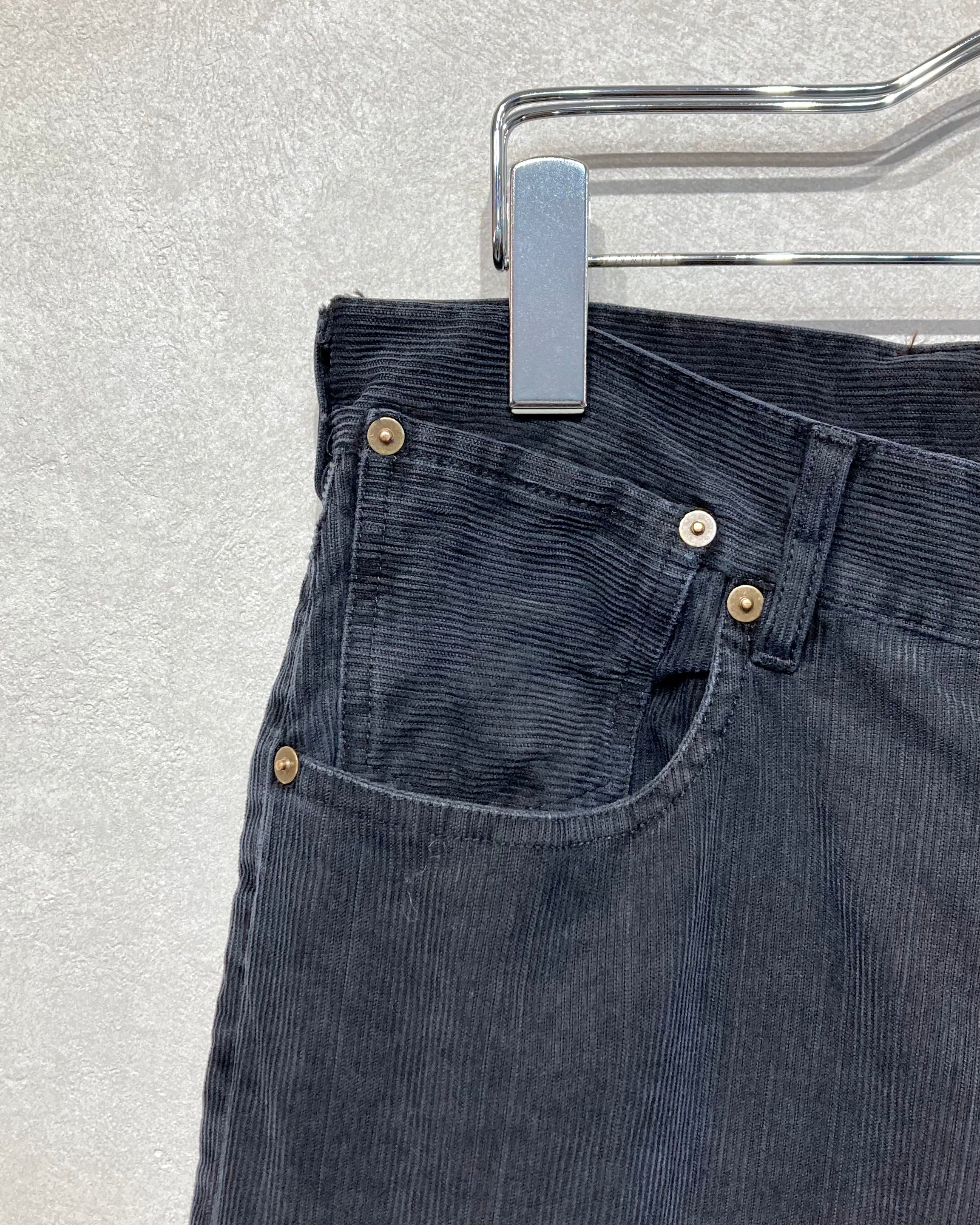 REFOMED / NEXT MAN CORDS PANTS - Black