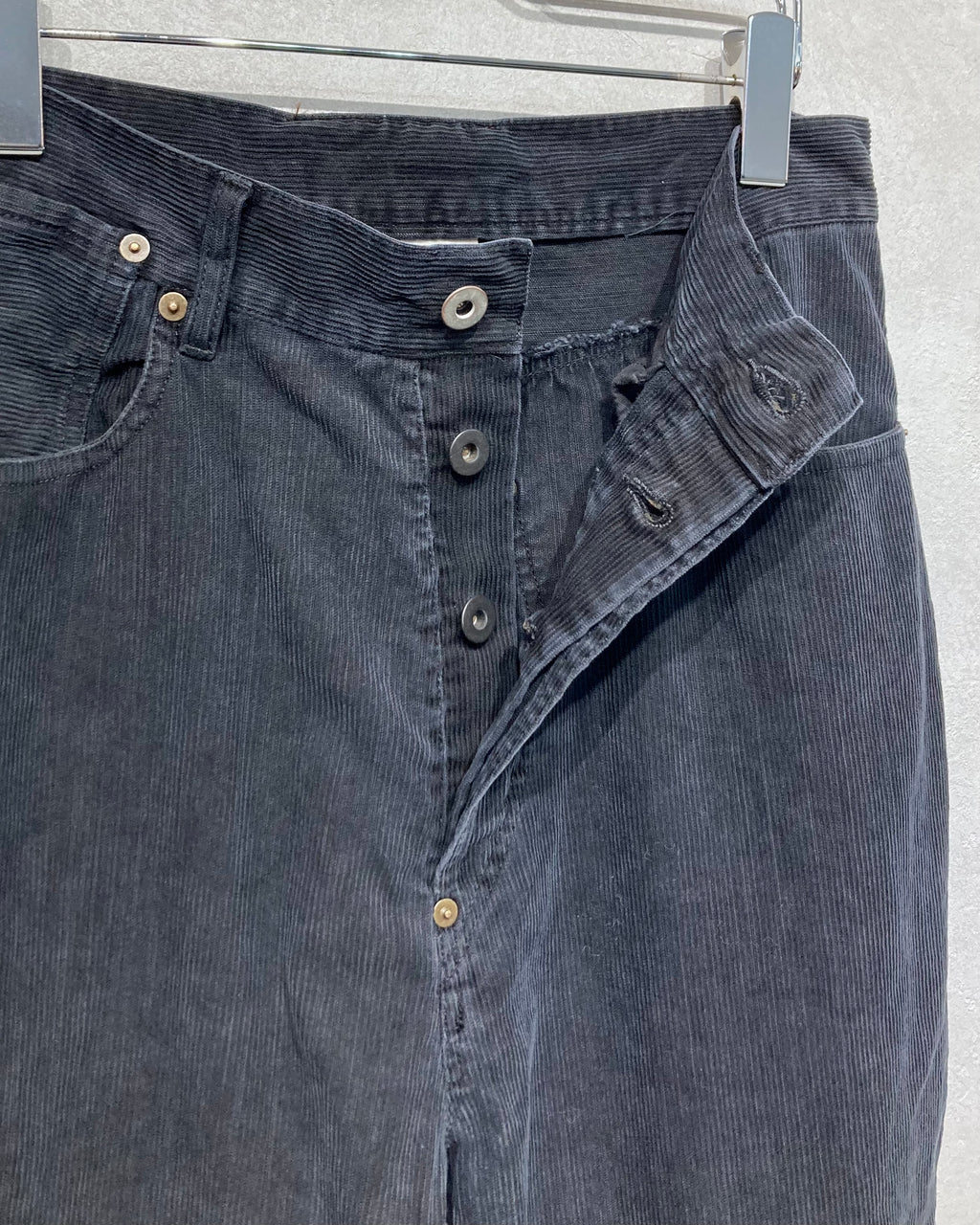 REFOMED / NEXT MAN CORDS PANTS - Black