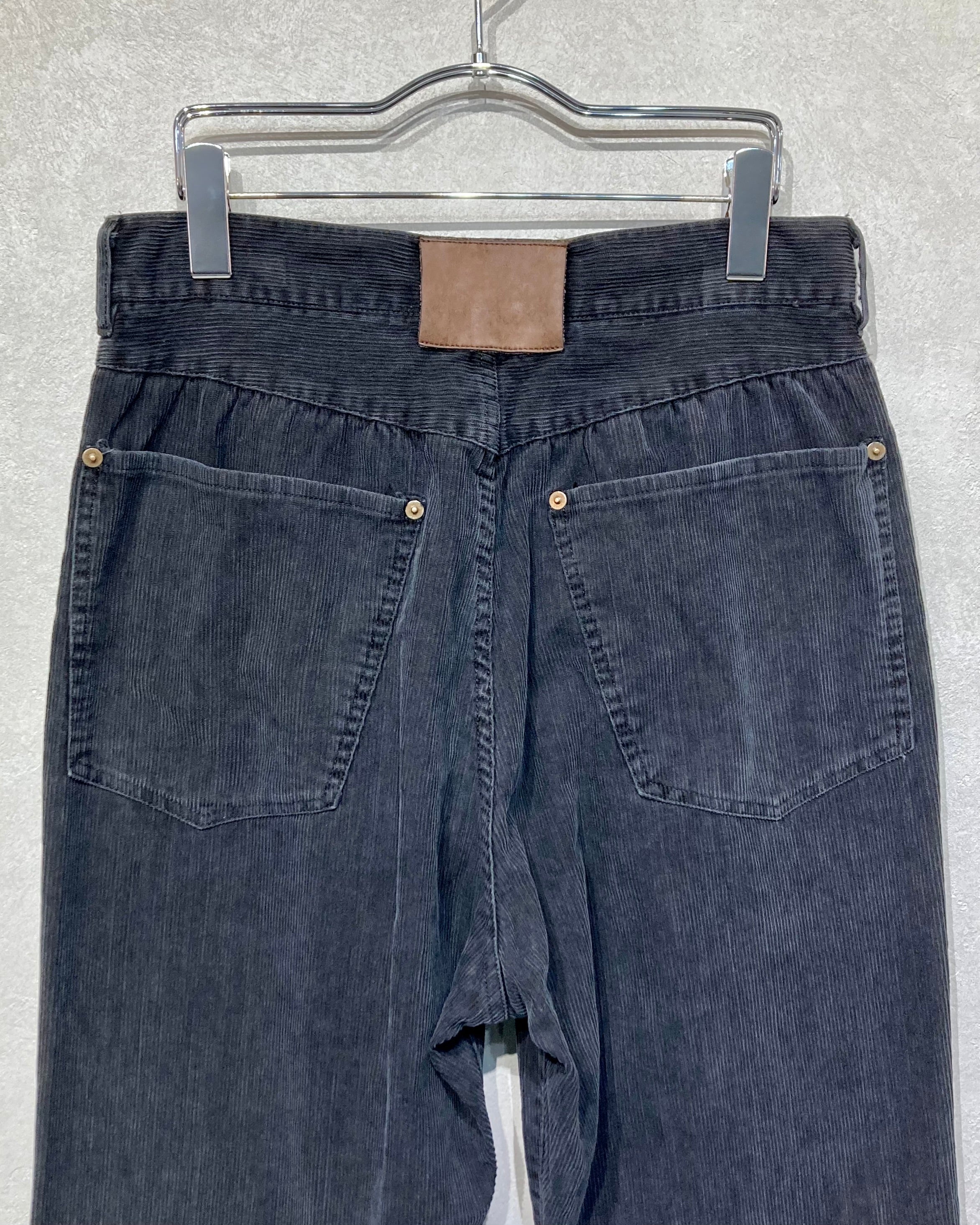 REFOMED / NEXT MAN CORDS PANTS - Black