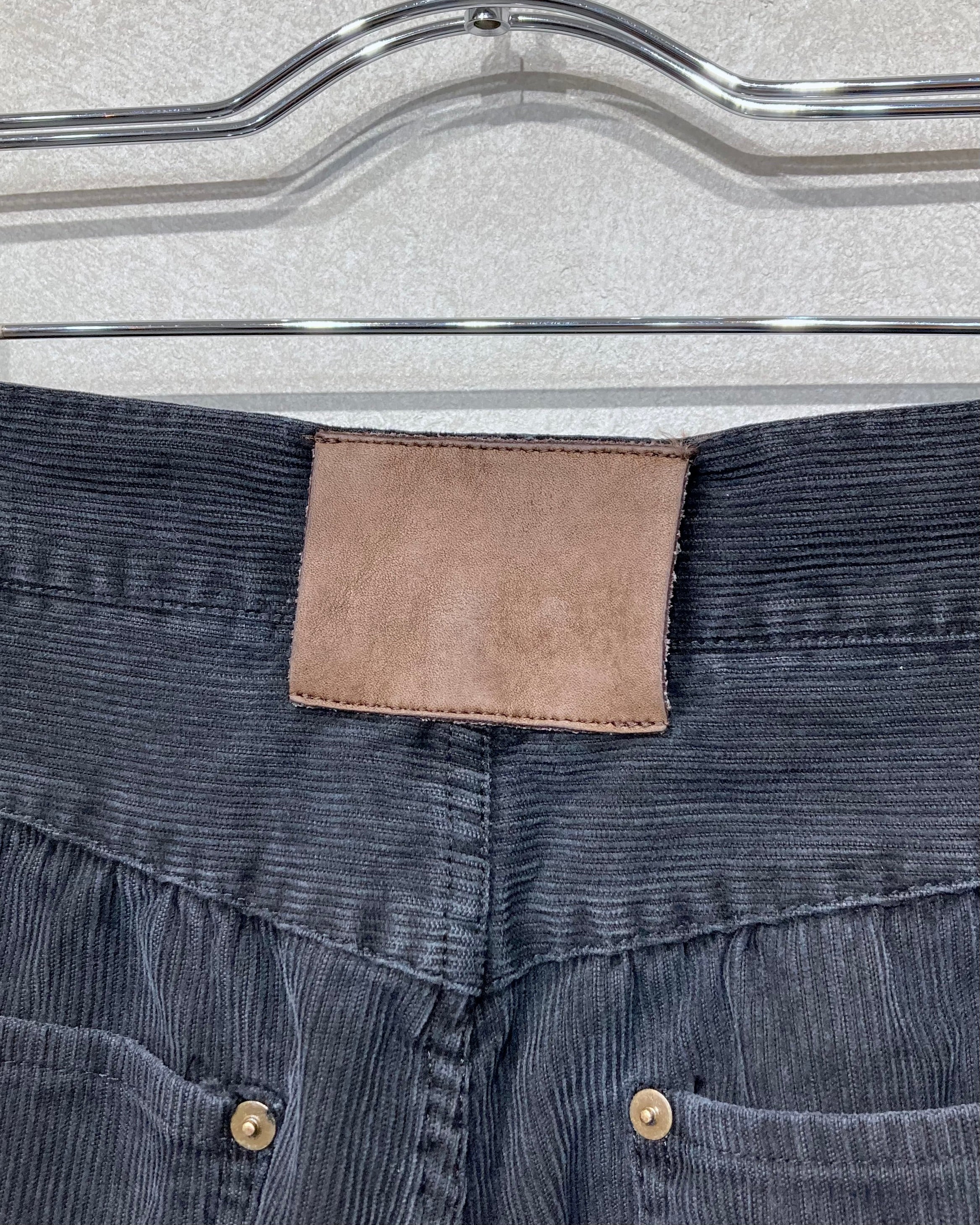 REFOMED / NEXT MAN CORDS PANTS - Black