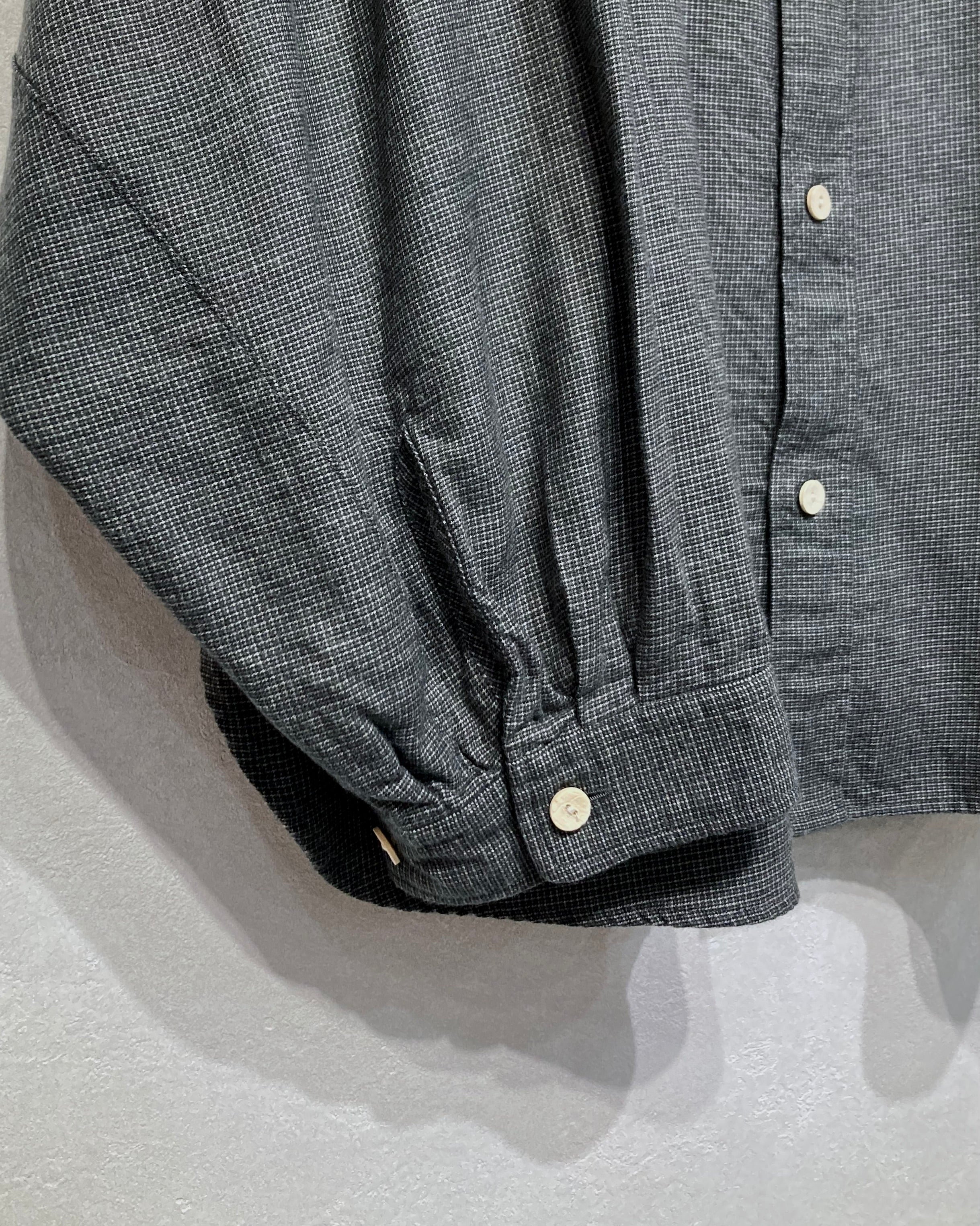 REFOMED / WRIST PATCH WIDE SHIRT "CHECK" - Charcoal