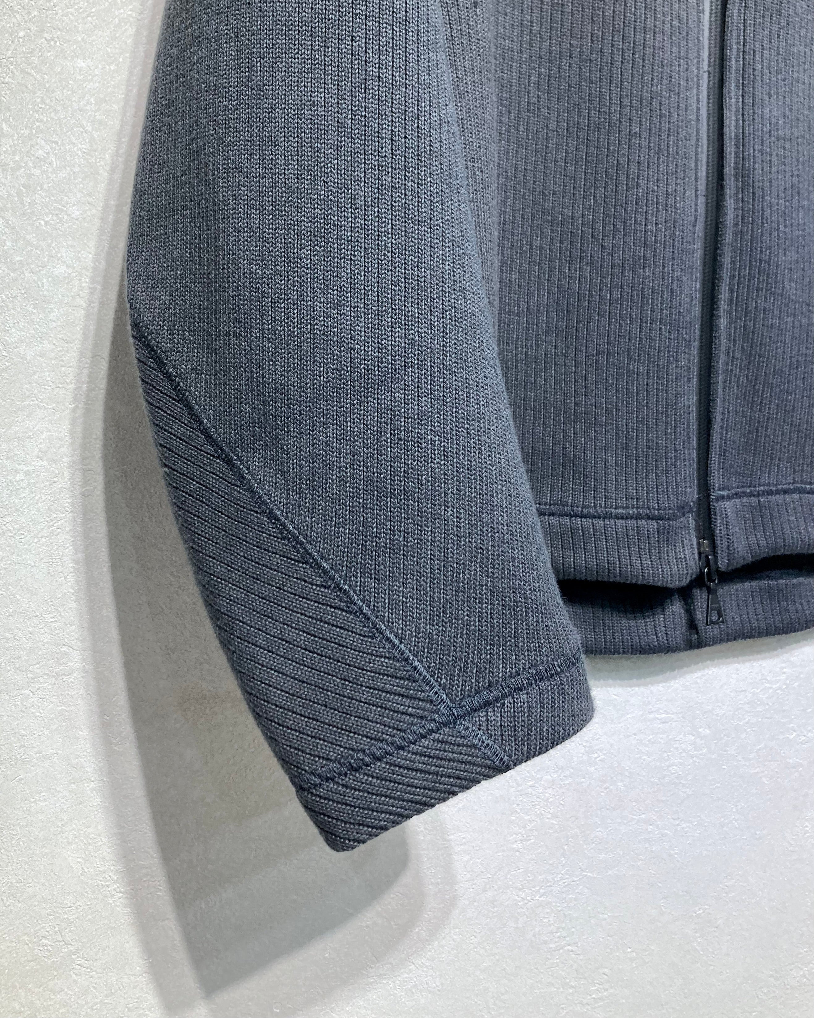 OPPOSE DUALITY / NO COLLAR RIB ZIP TOP - Black